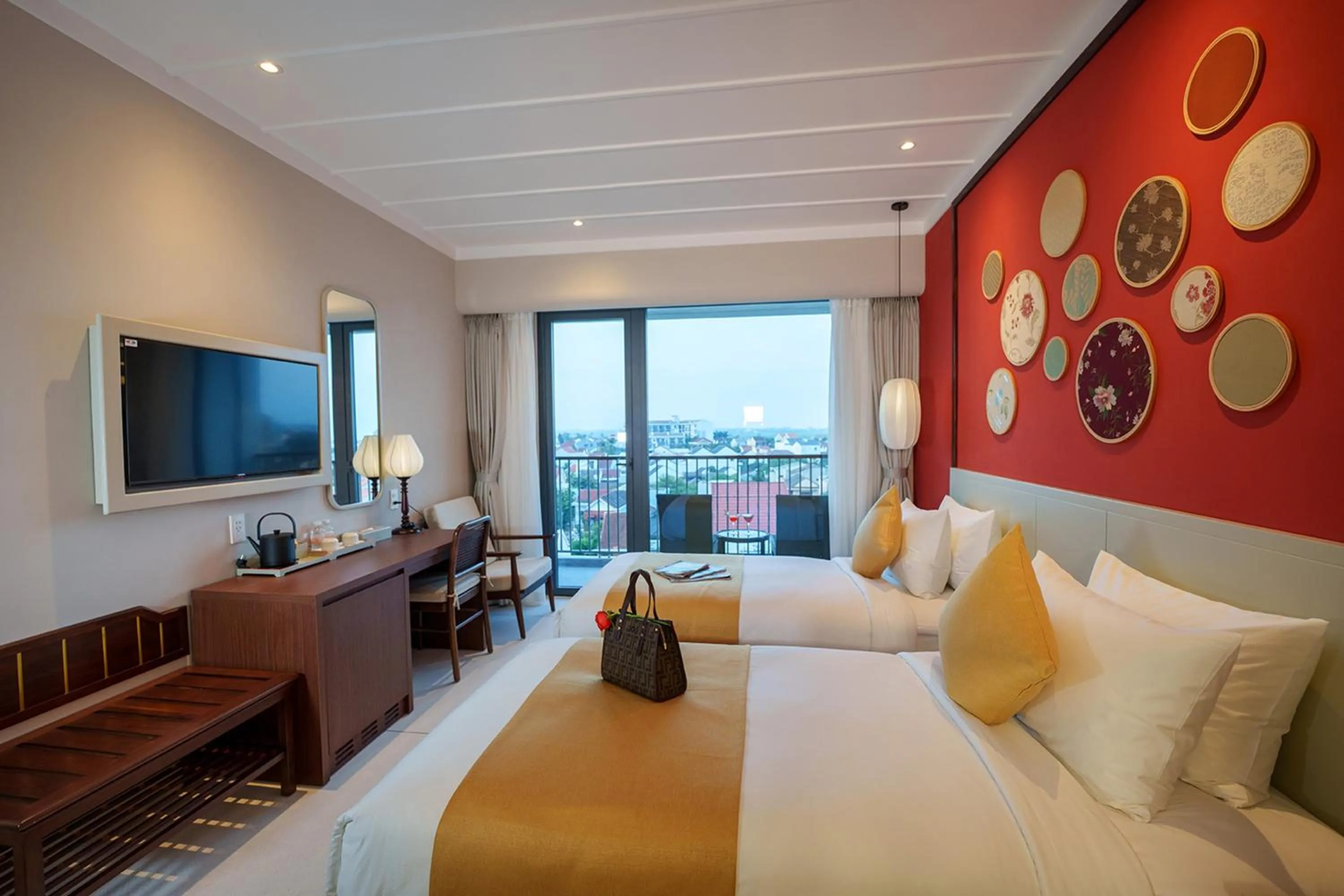 Bed in Cozy An Boutique Hotel Hoian