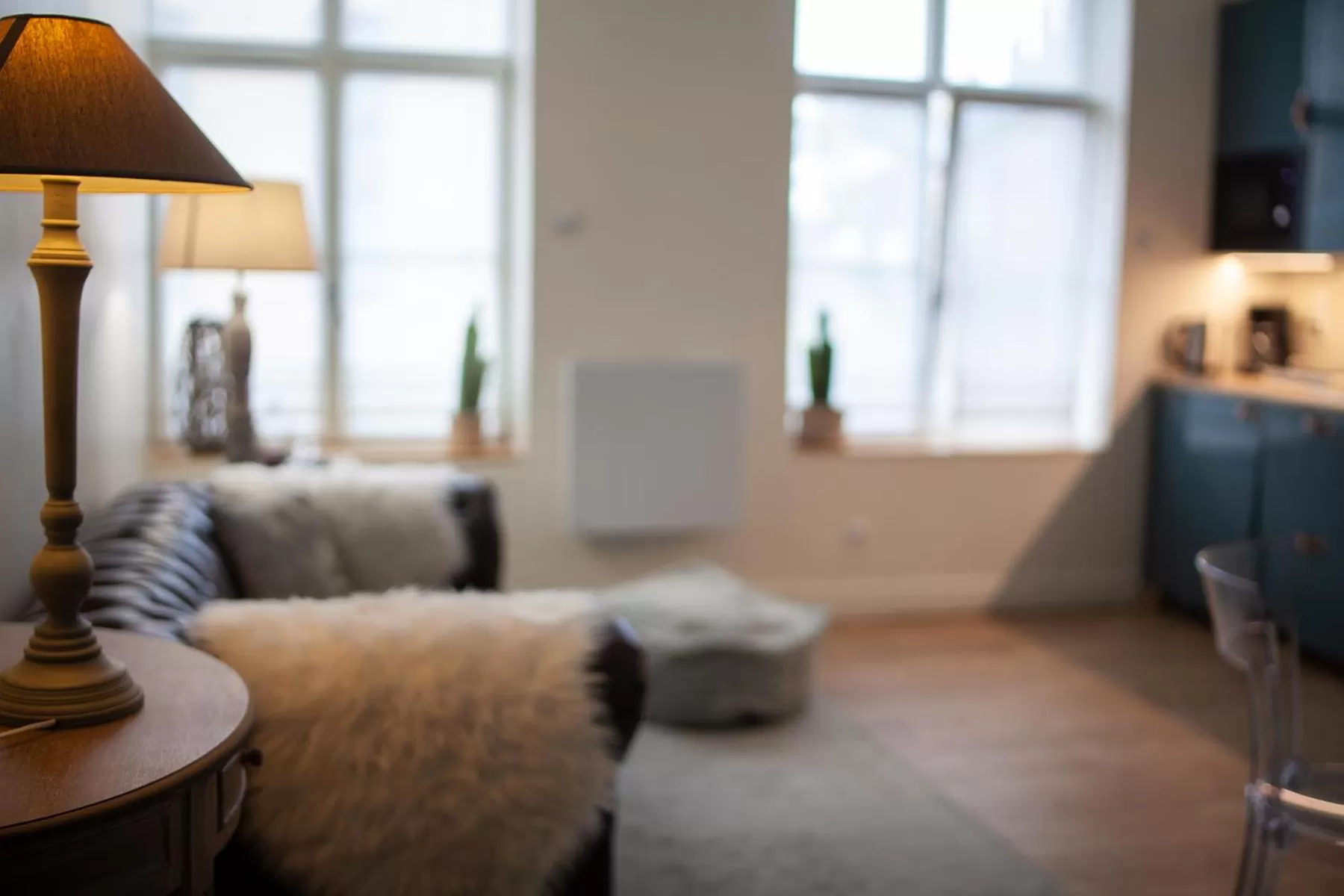 Living room, Bed in Bienvenue Chez Nous