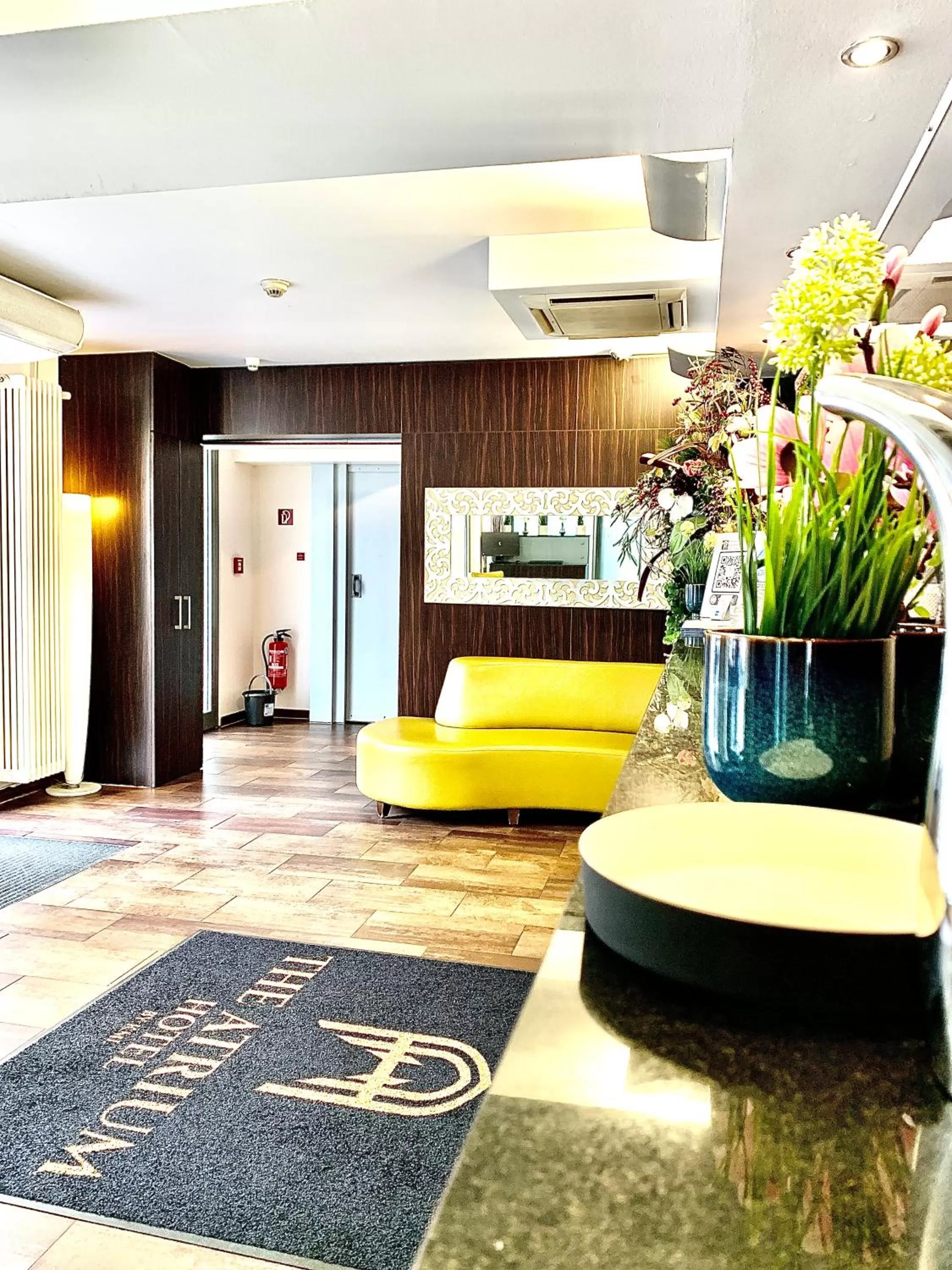 Lobby or reception in The Atrium Hotel