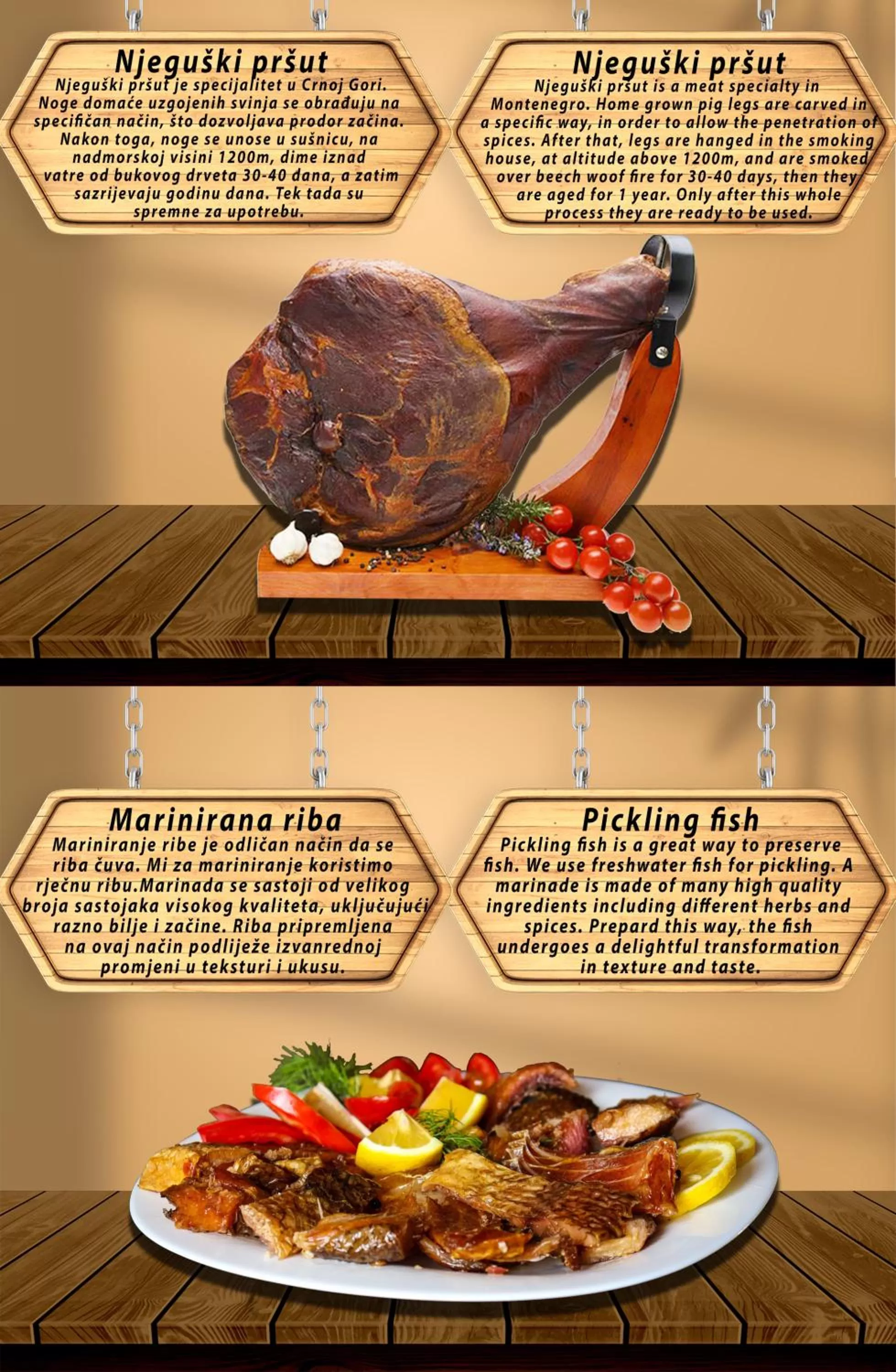 Food and drinks in Restoran & Motel Manjež