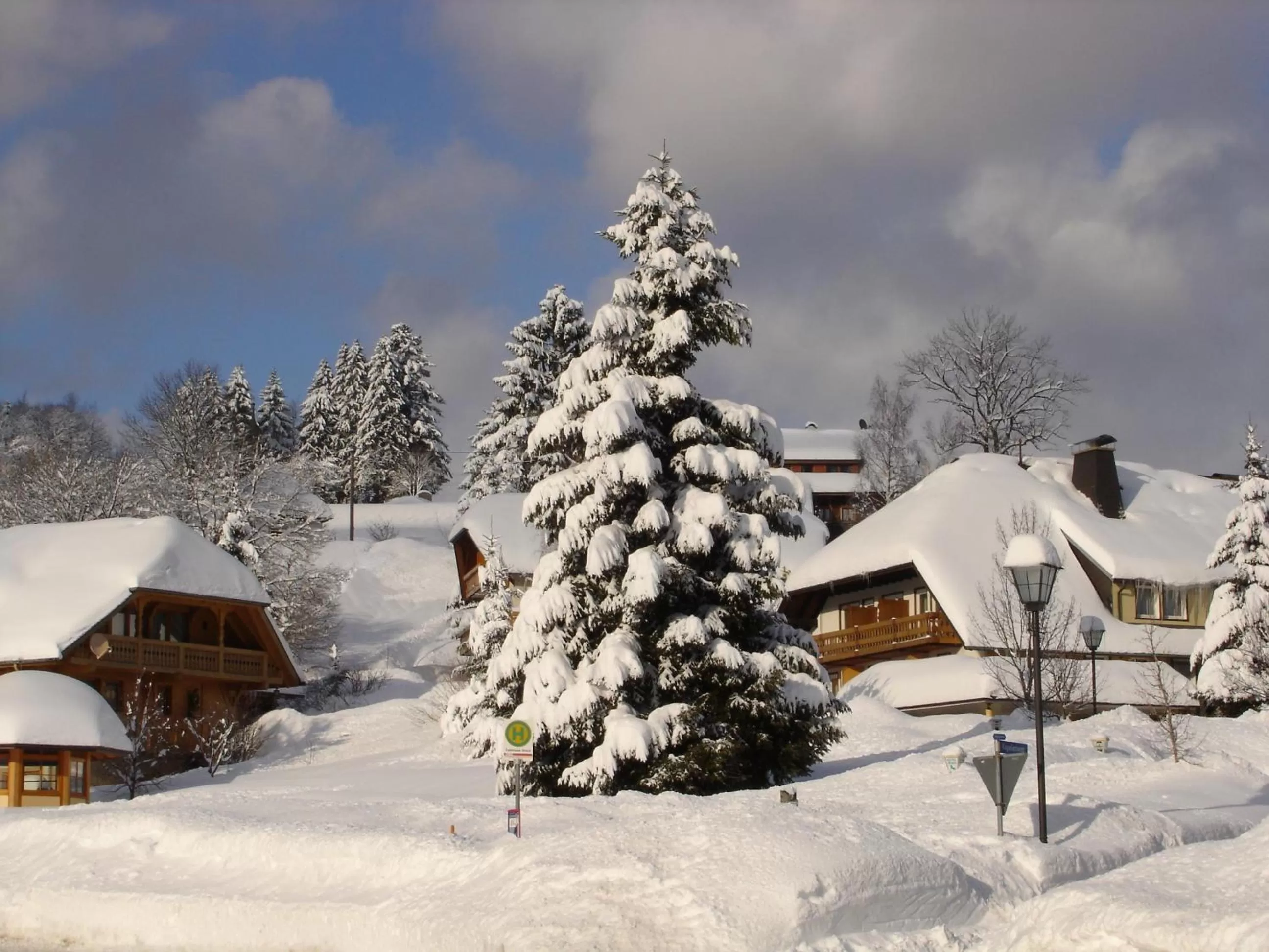 Property building, Winter in Hotel Schwarzwald-Gasthof Rößle