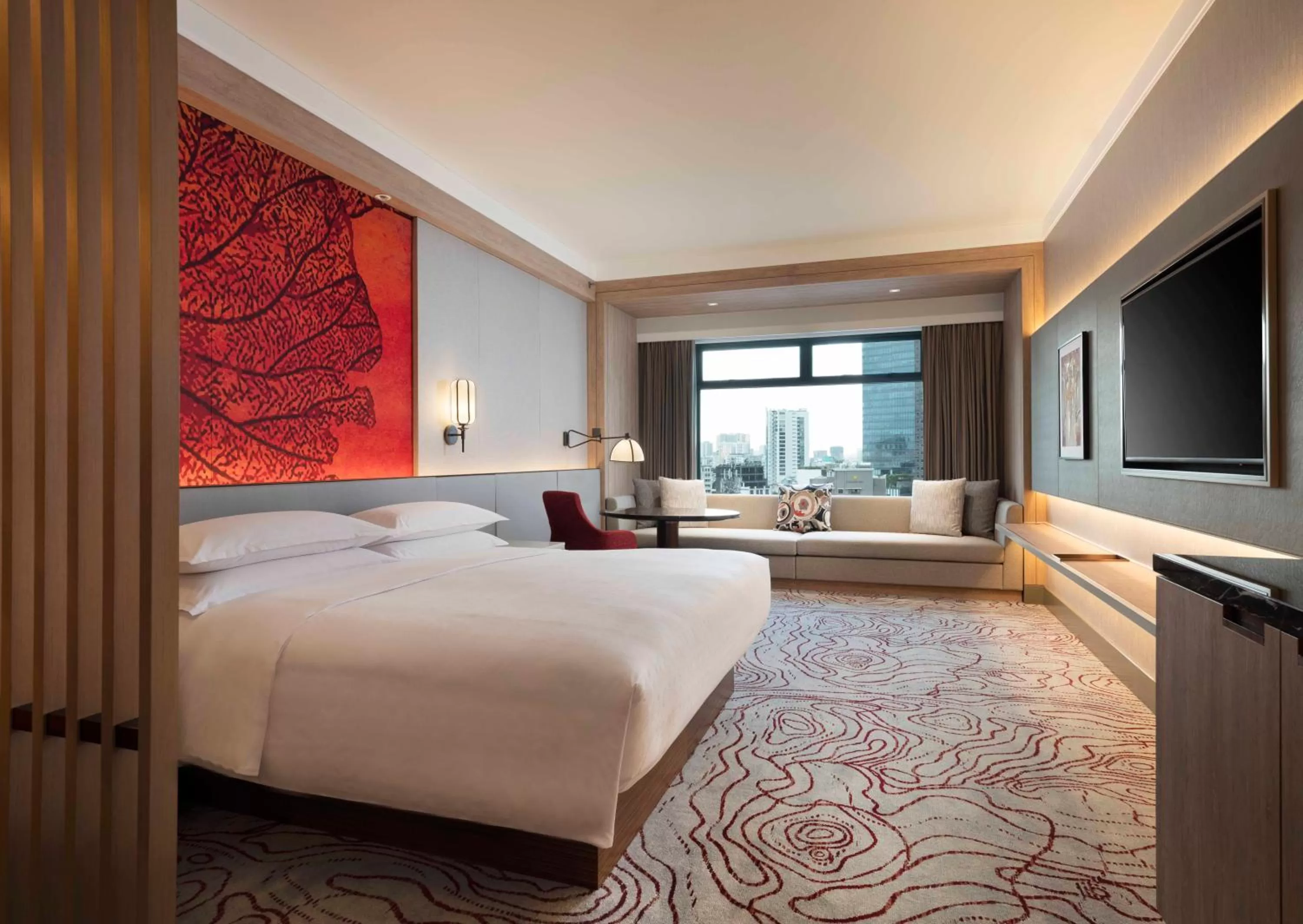 Bed in Sheraton Saigon Grand Opera Hotel