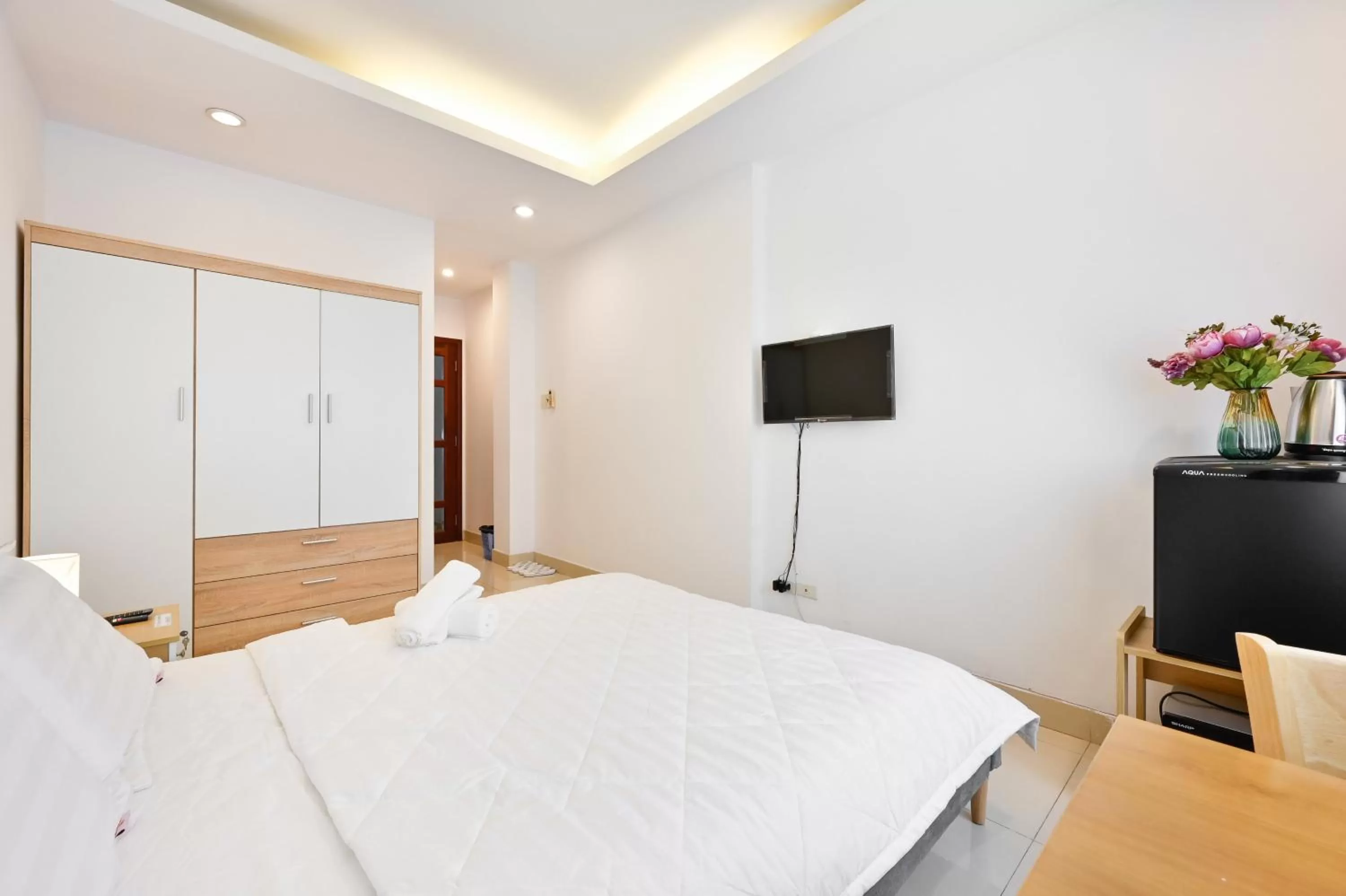 Bedroom, Bed in Huyen Homestay