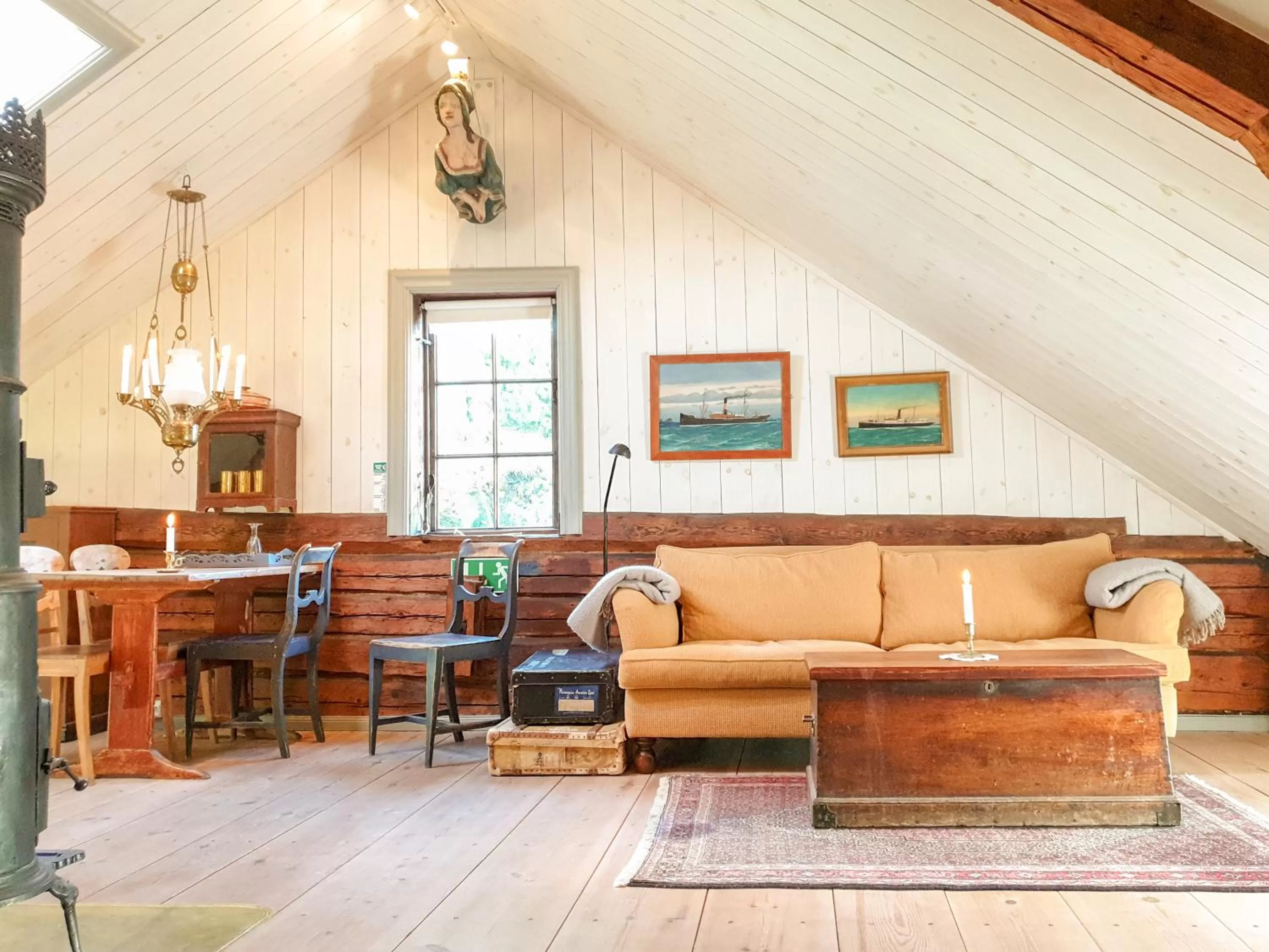 Living room in Det Lille Hotel