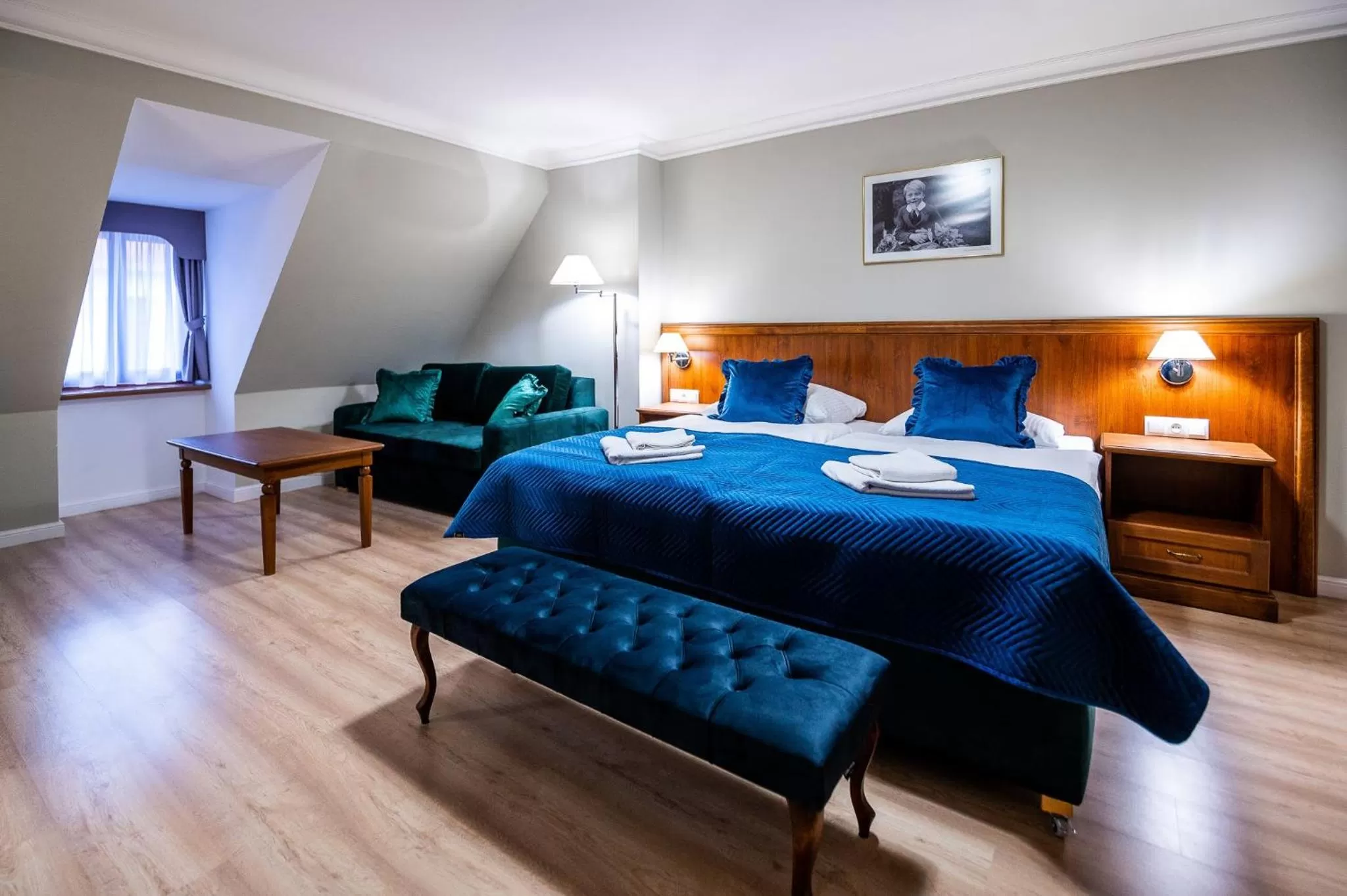 Bed in Hotel Książ