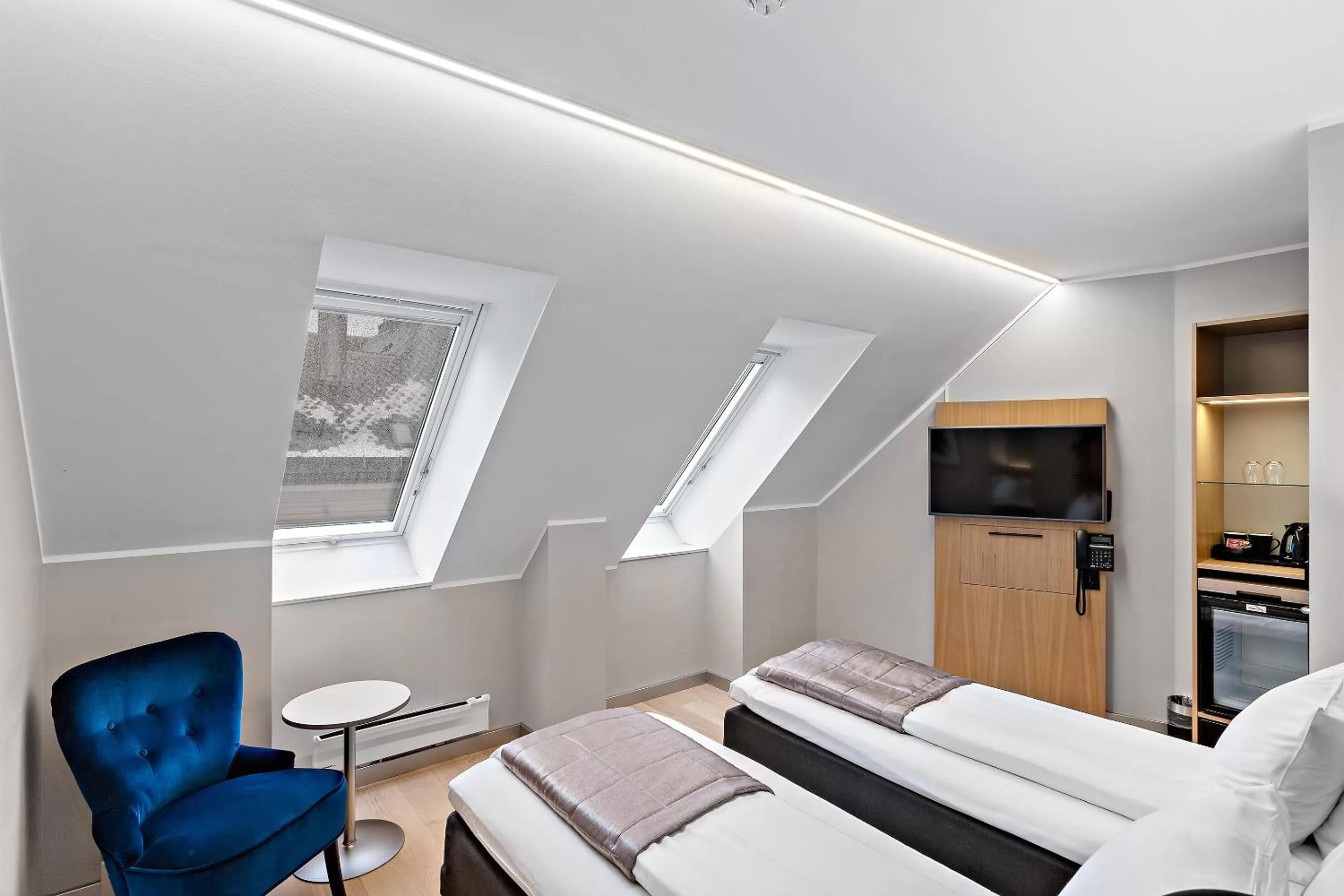 Bed in Bergen Harbour Hotel, WorldHotels Crafted