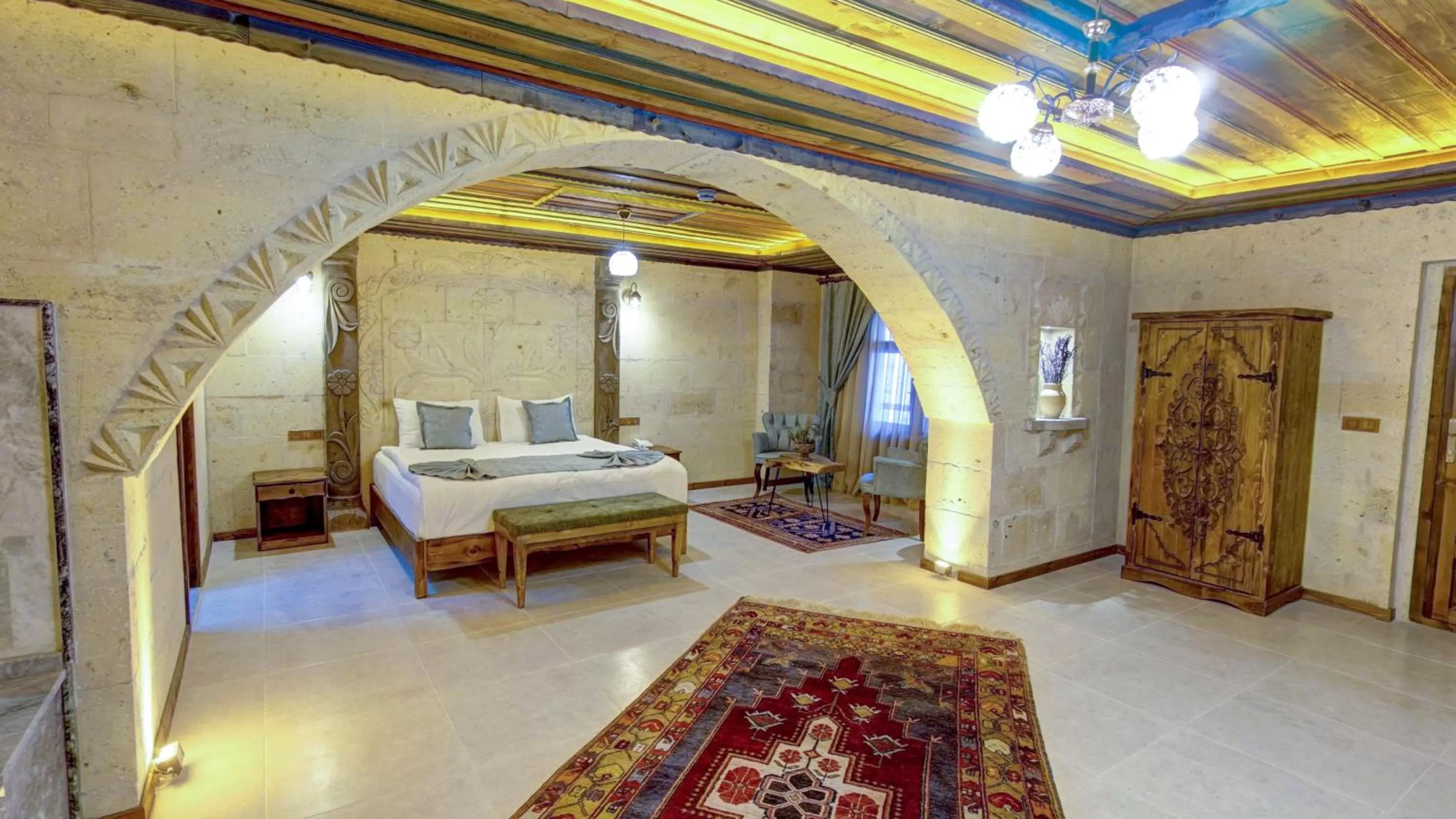 Bed in Premium Cappadocia House