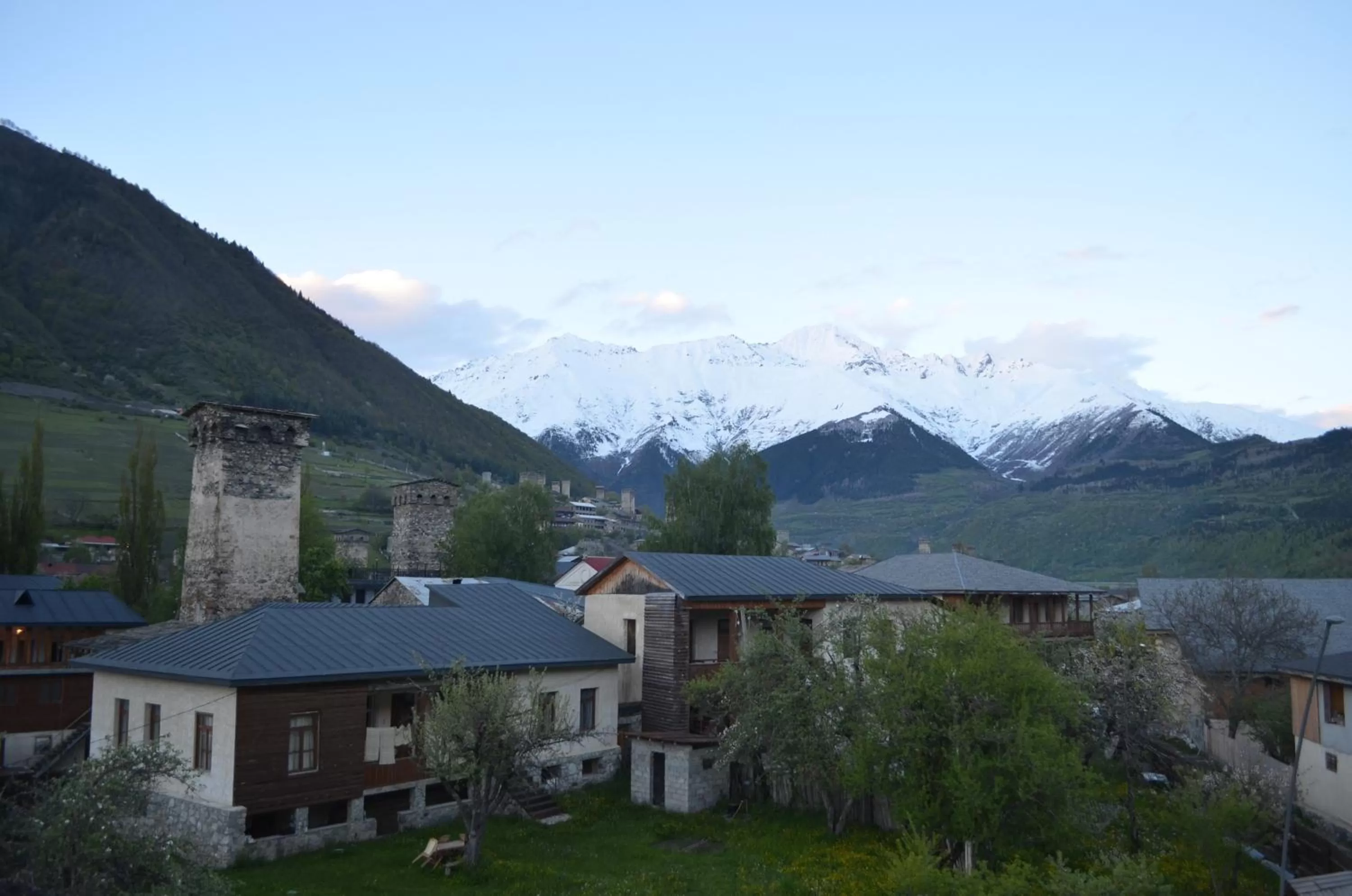 Balcony/Terrace, Mountain View in Hotel Svanseti