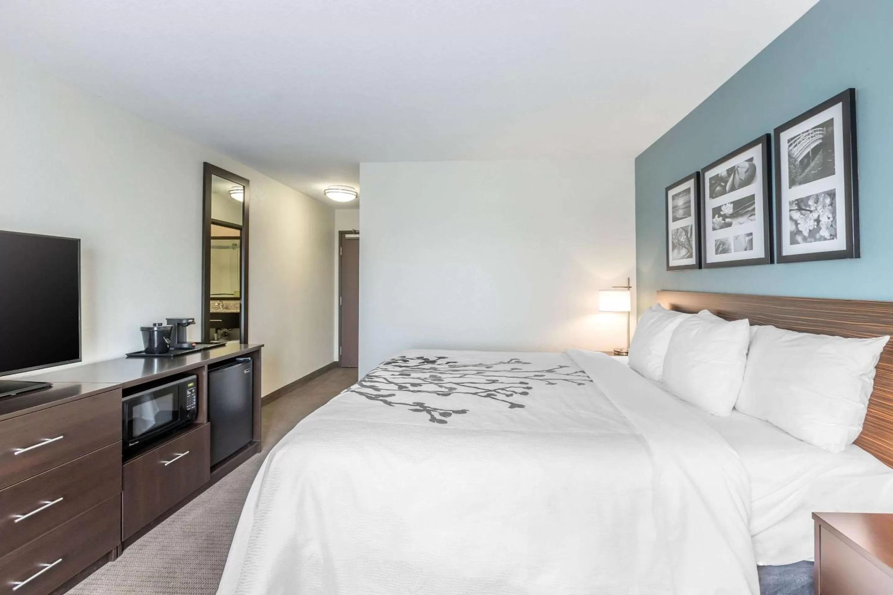 Photo of the whole room, Bed in Sleep Inn & Suites West Des Moines near Jordan Creek