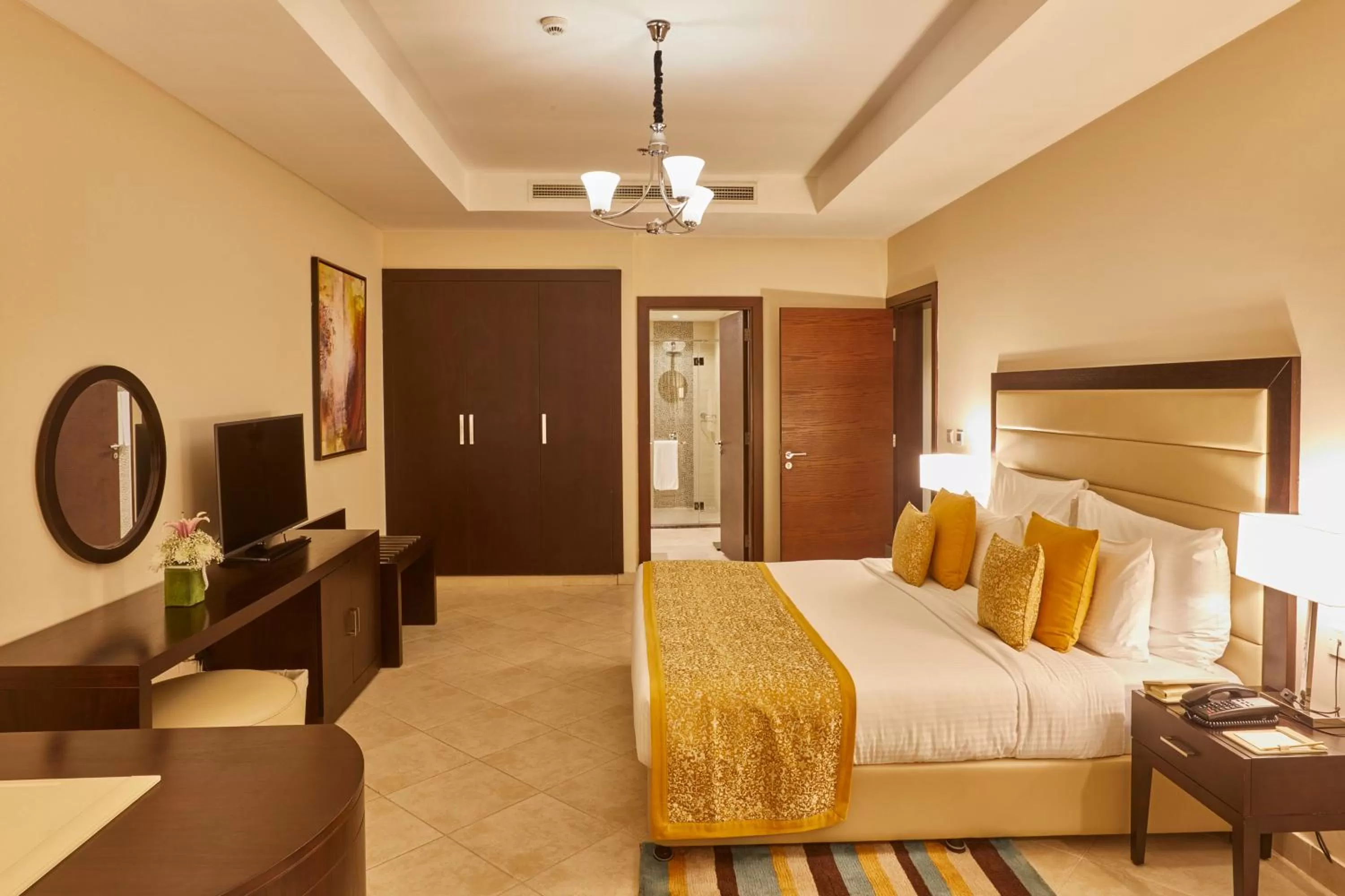 Bed in Al Bahar Hotel & Resort