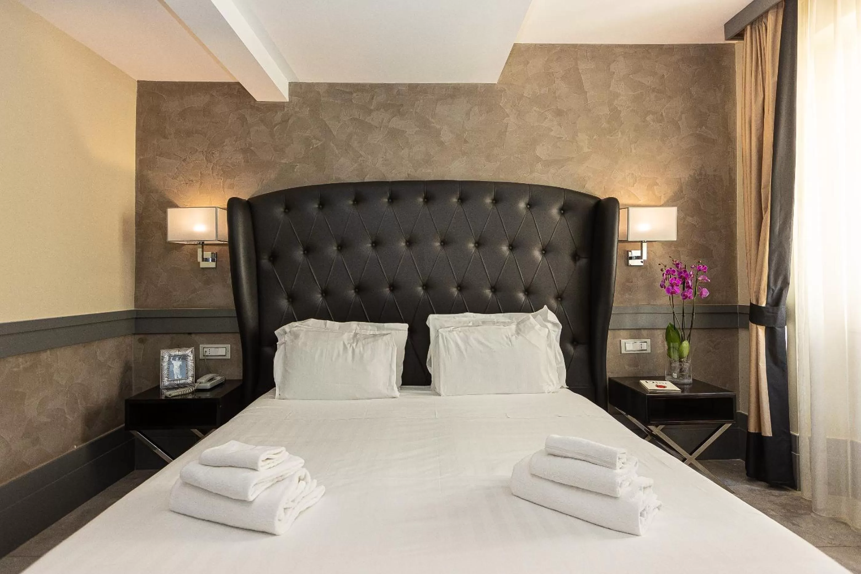 Bed in Hotel Castellino Roma