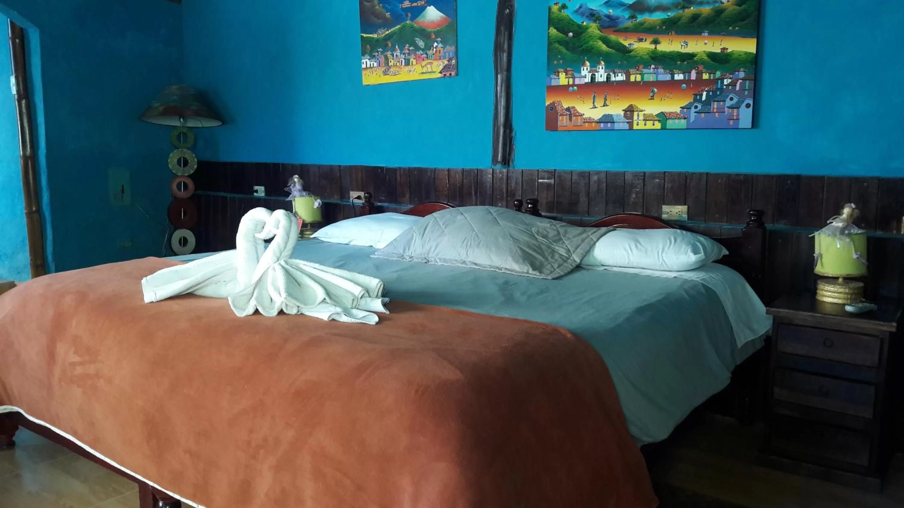 Bed in Spa Hosteria Miramelindo