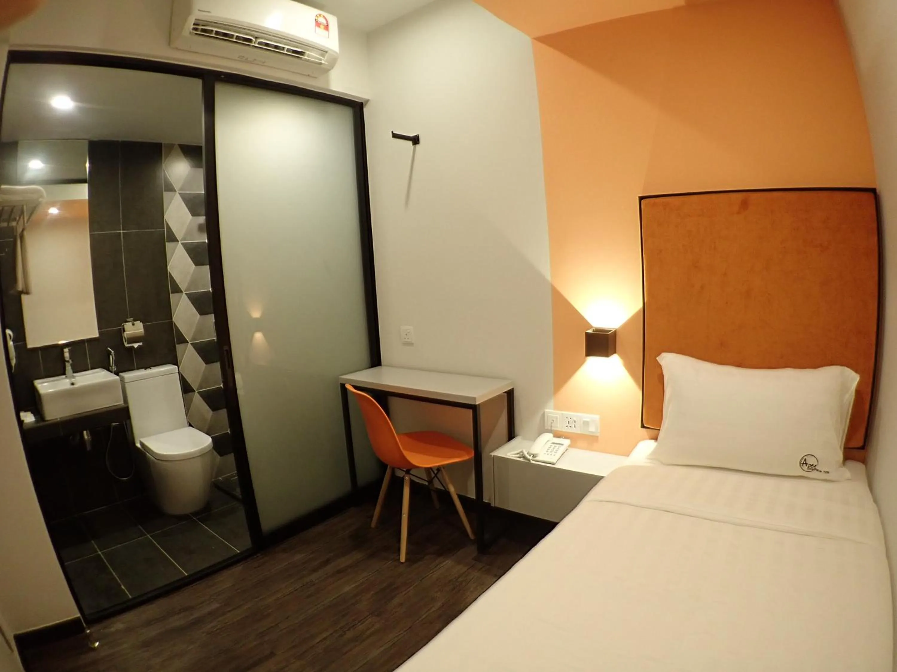 Photo of the whole room, Bed in Apex Boutique Hotel @ Bandar Sunway