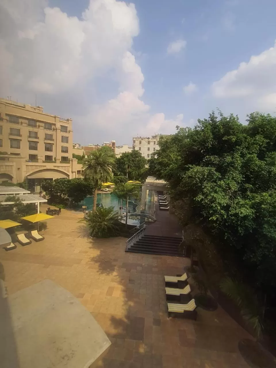 Garden view in Radisson Blu Plaza Delhi Airport