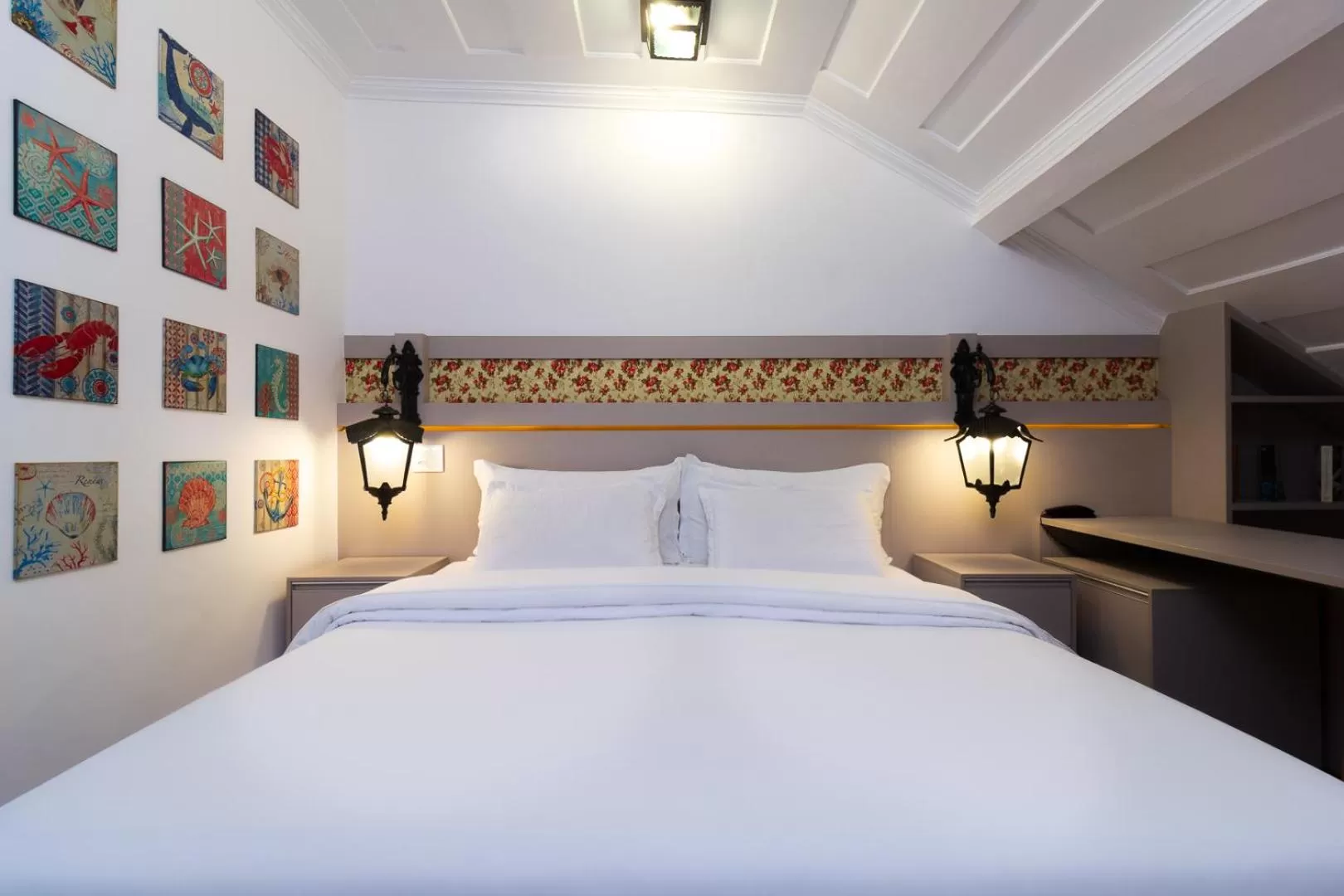 Bed in Pousada Aconchego