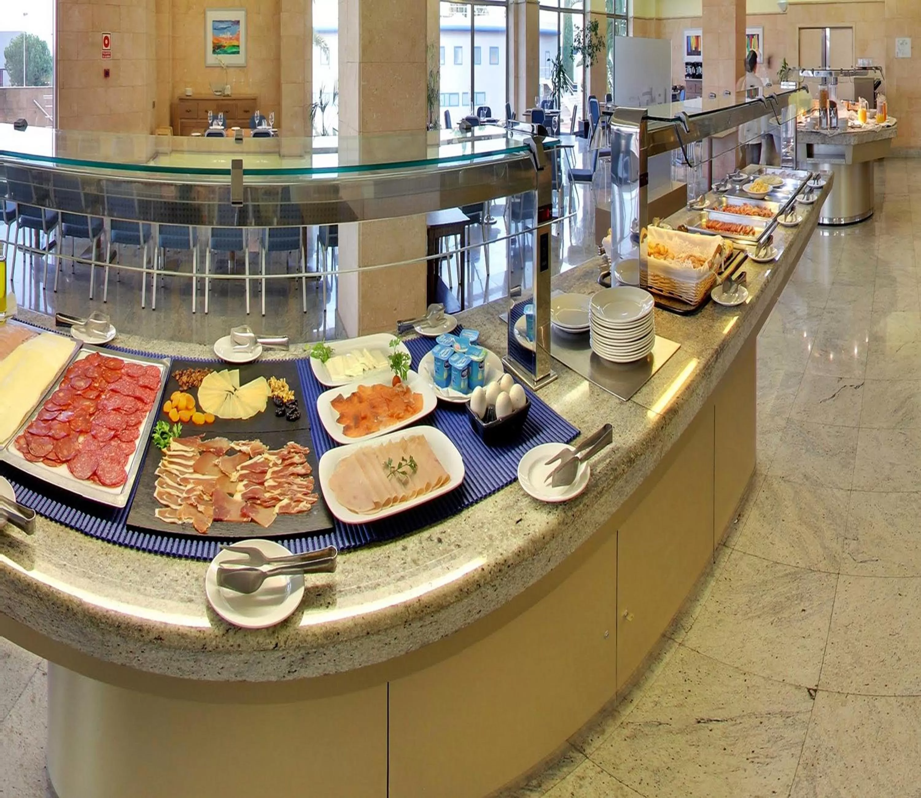 Buffet breakfast in Hotel Mas Camarena