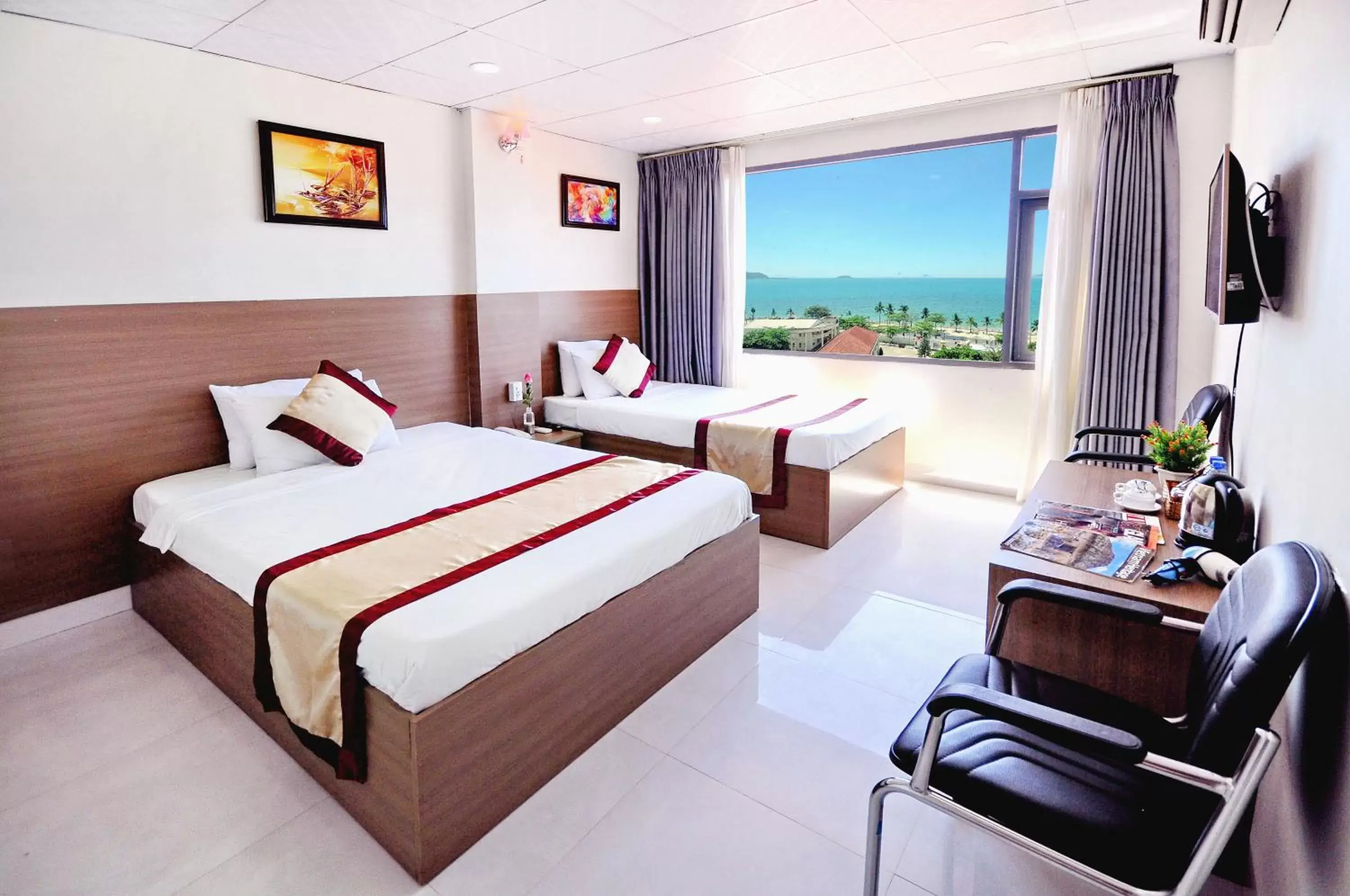 Deluxe Double or Twin Room with Ocean View - Top Floor in Arise Seaside Hotel Deluxe Double or Twin Room with Ocean View - Top Floor in Arise Seaside Hotel
