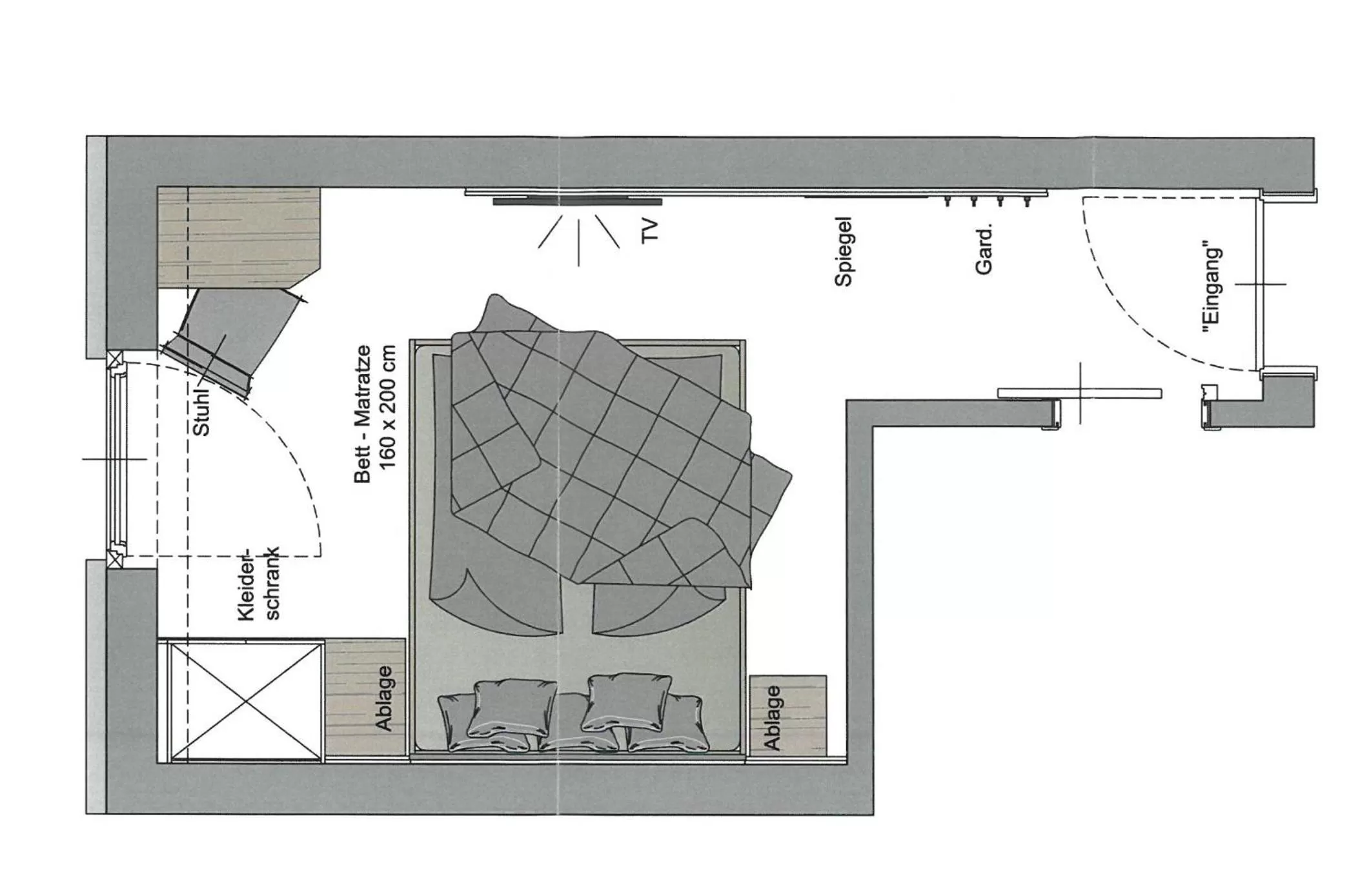 Photo of the whole room, Floor Plan in Hotel Aschauer Hof z'Fritzn