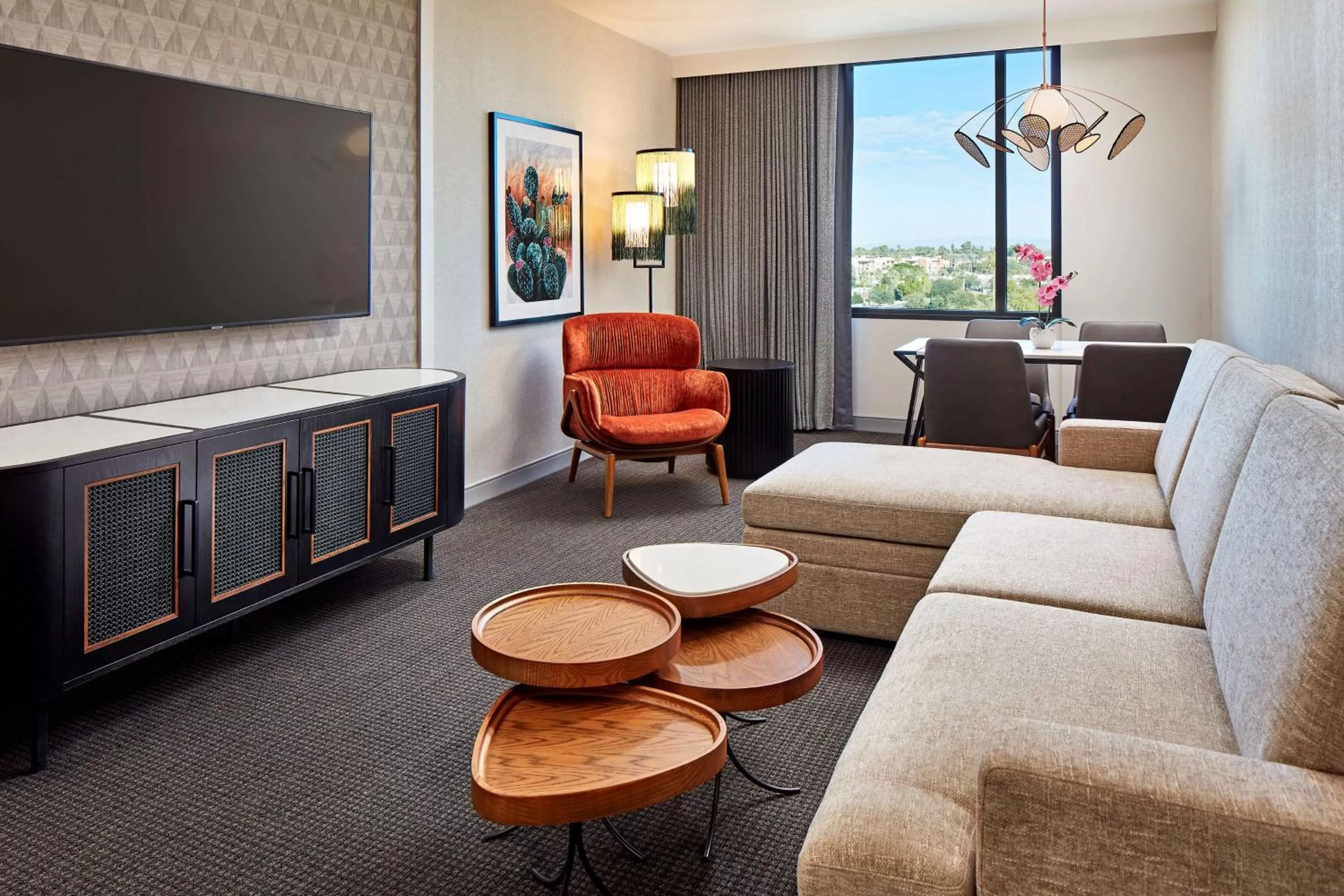 Living room in Senna House Hotel Scottsdale, Curio Collection By Hilton