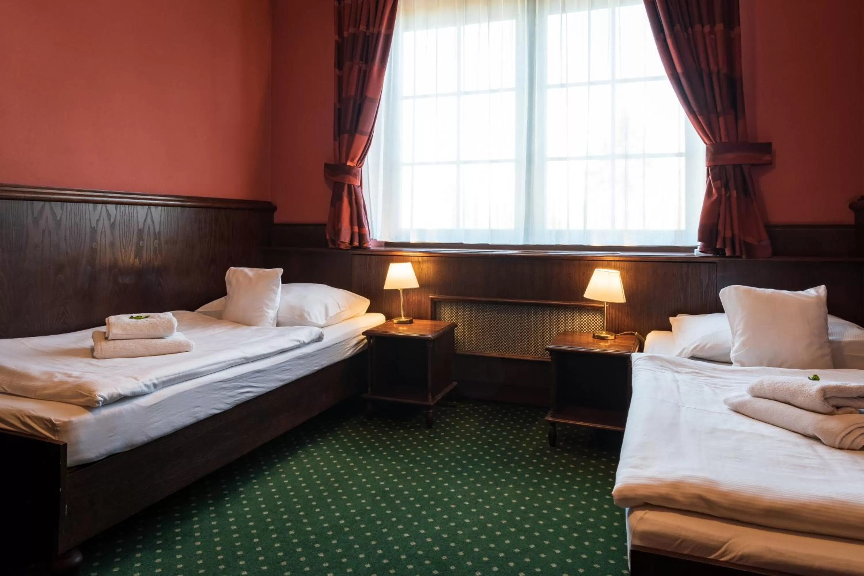 Bed in Hotel U Hejtmana Šarovce