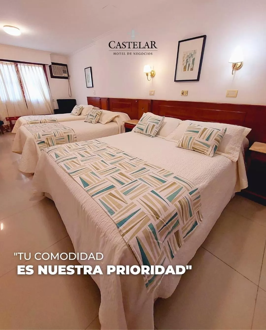 Bed in HOTEL CASTELAR CORDOBA