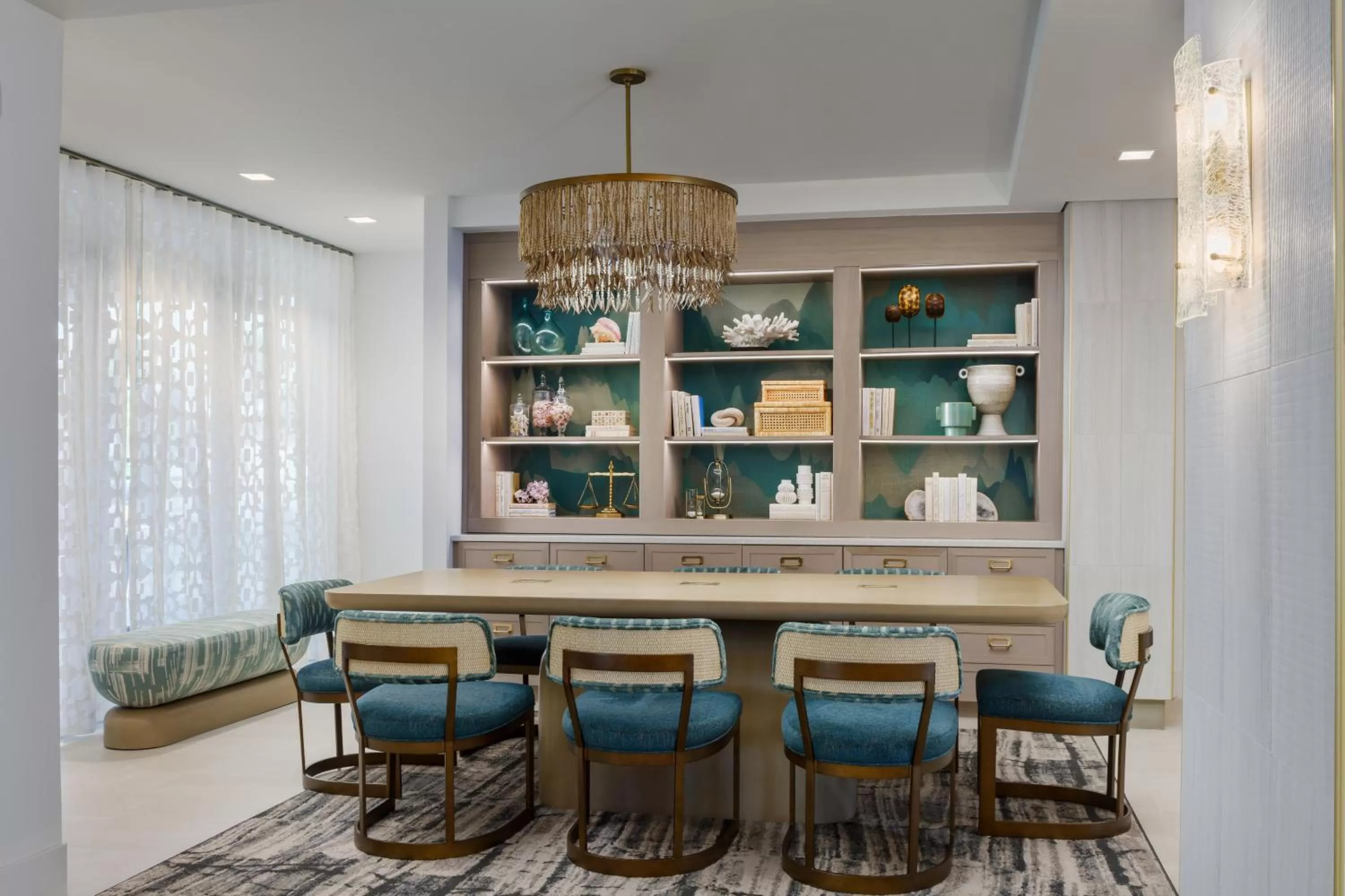 Library in Beal House Fort Walton Beach, Tapestry Collection By Hilton