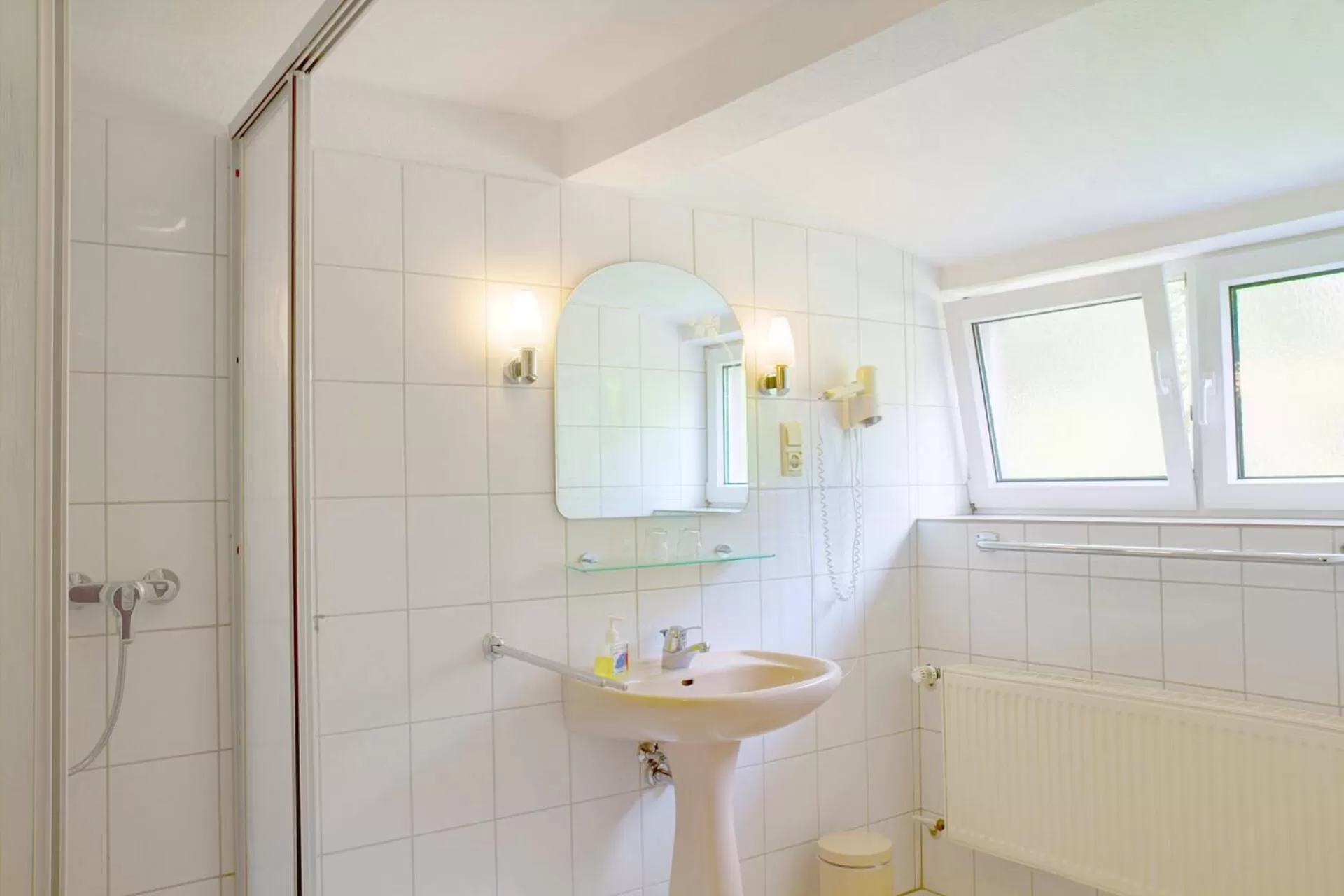 Shower in Biohotel Spöktal