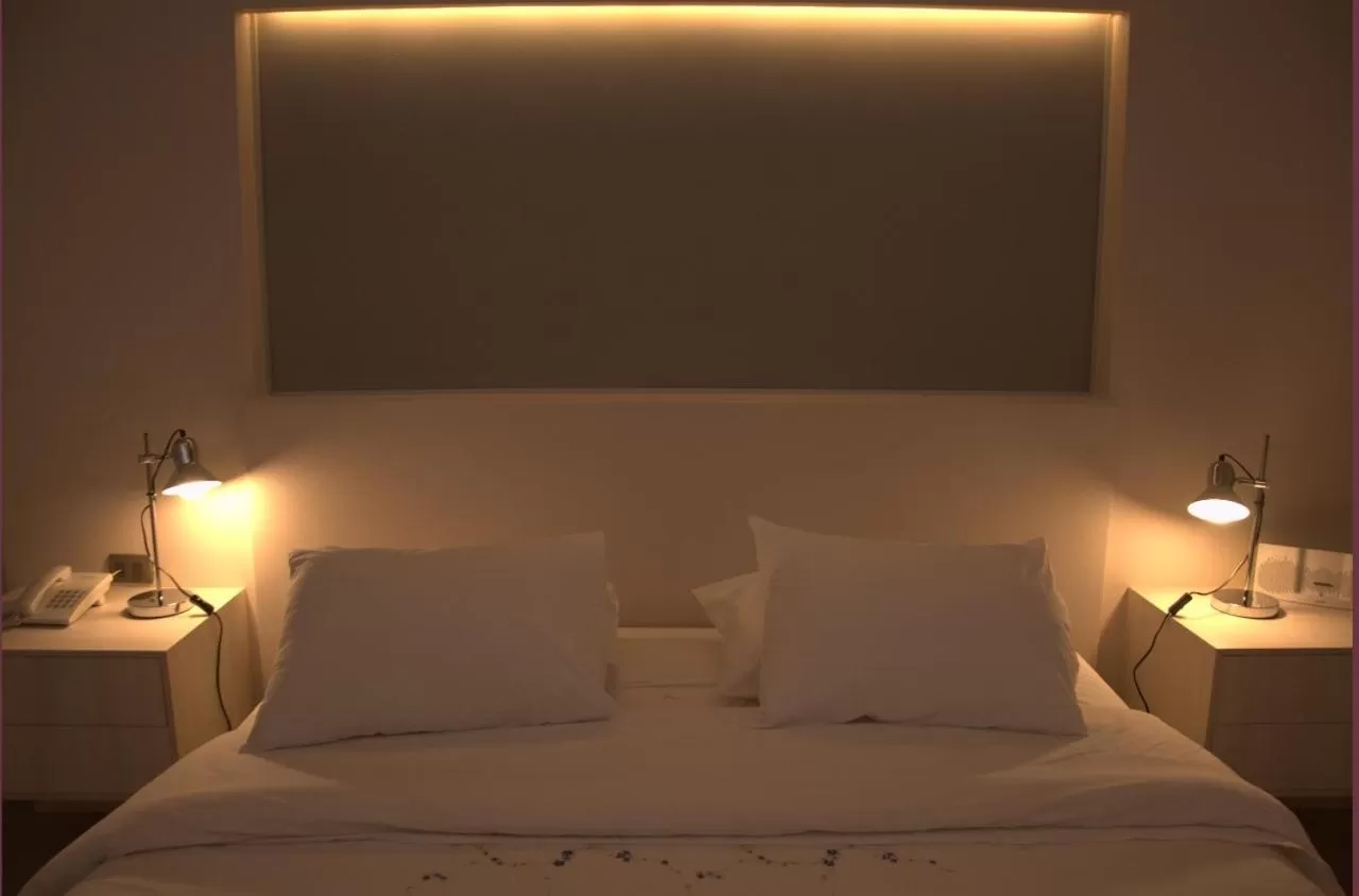 Bed in Hotel Puerto de Vega