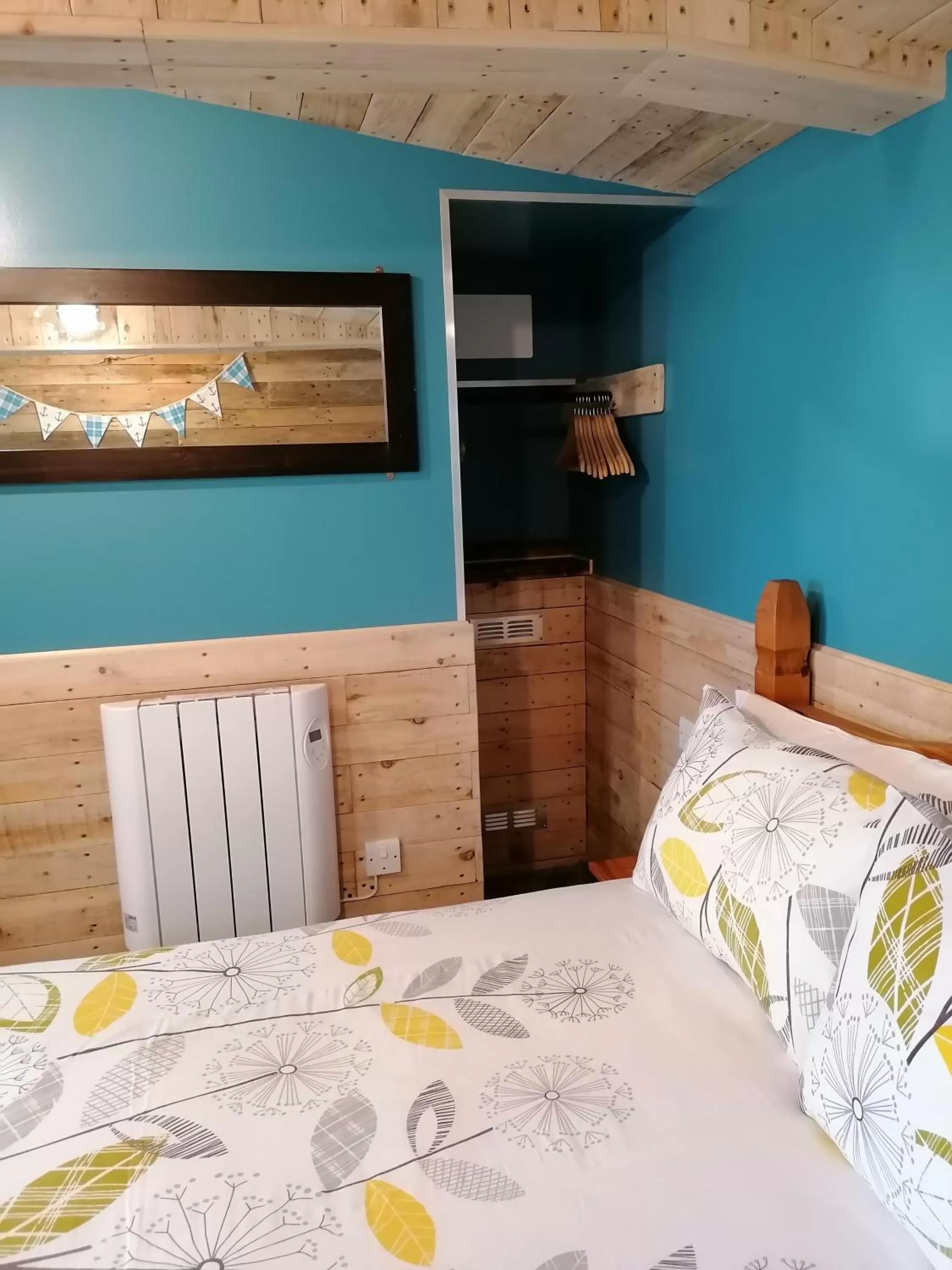 Decorative detail, Bed in Pensalda Guest House