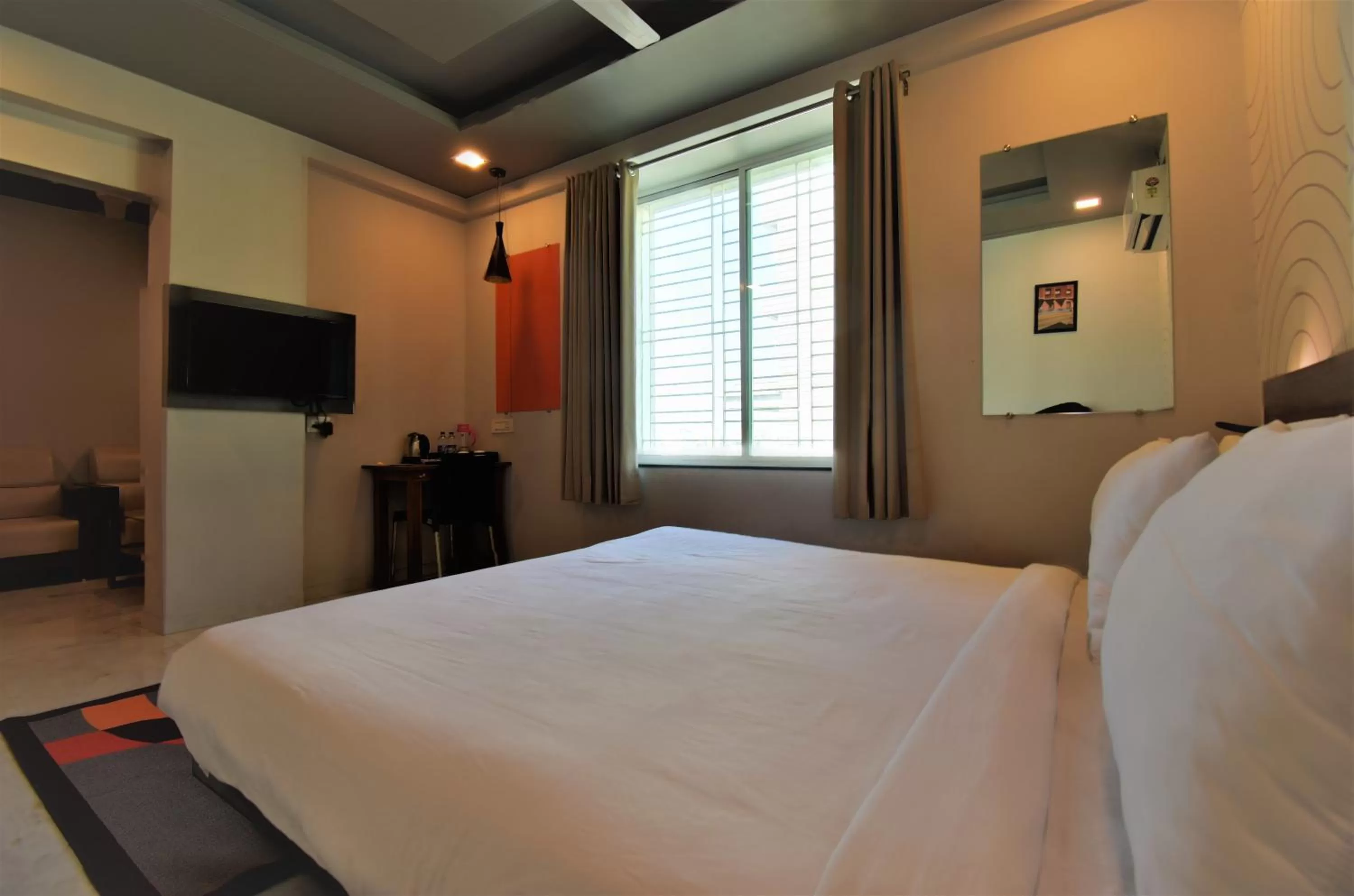 Photo of the whole room, Bed in Manomay Homes