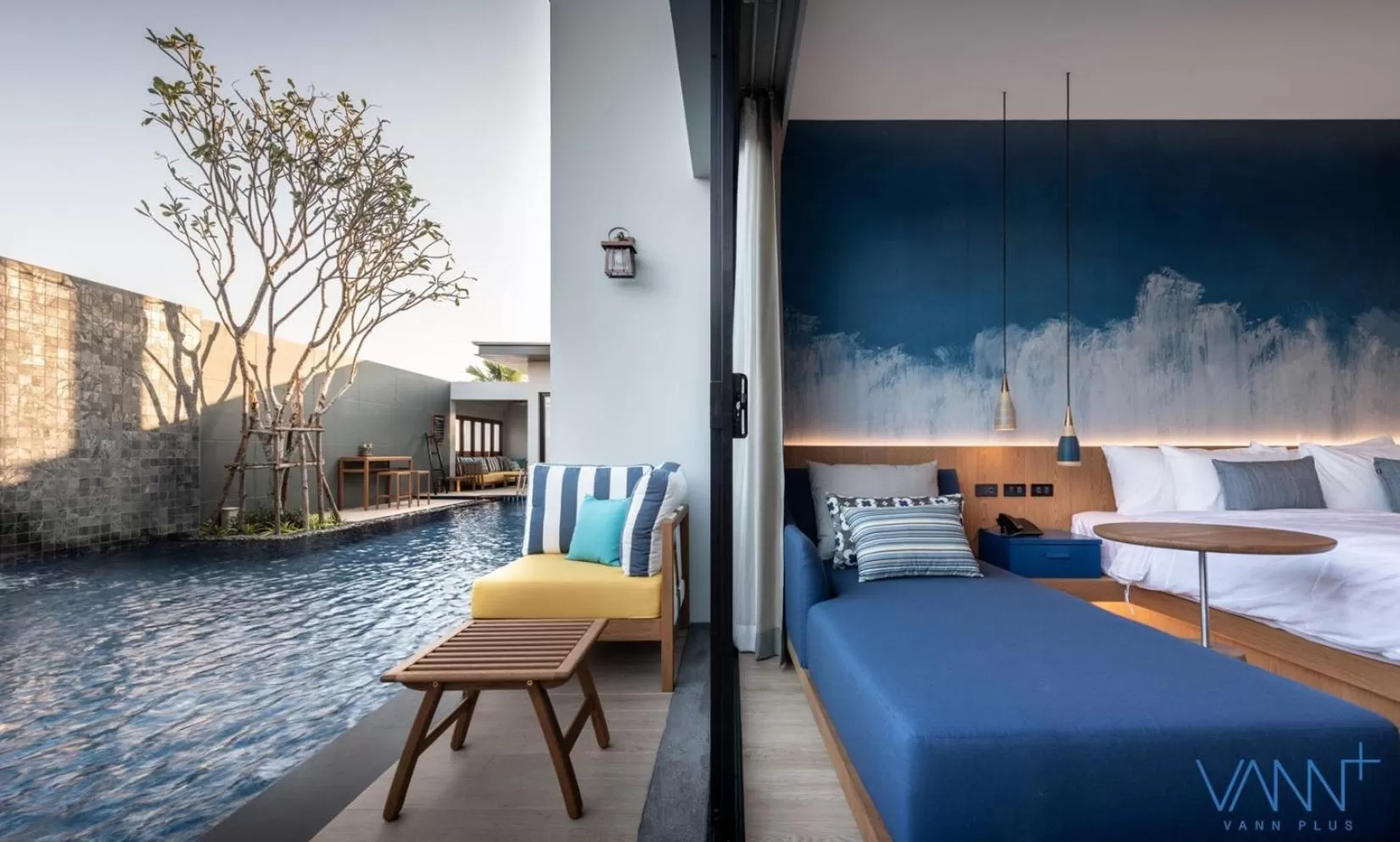 Bed in Vann Hua Hin Resort