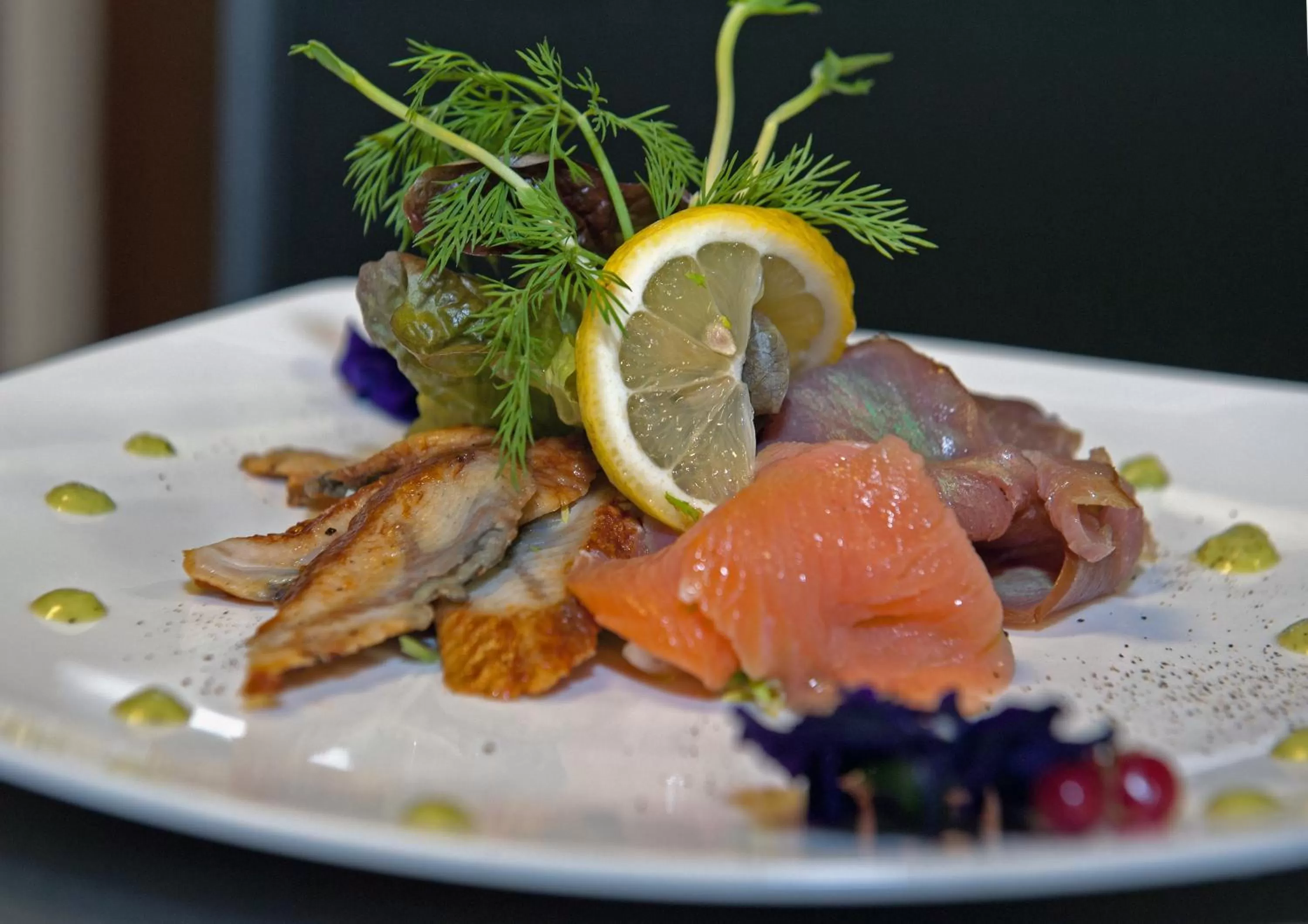 Food and drinks in De Dames Van De Jonge Hotel Restaurant