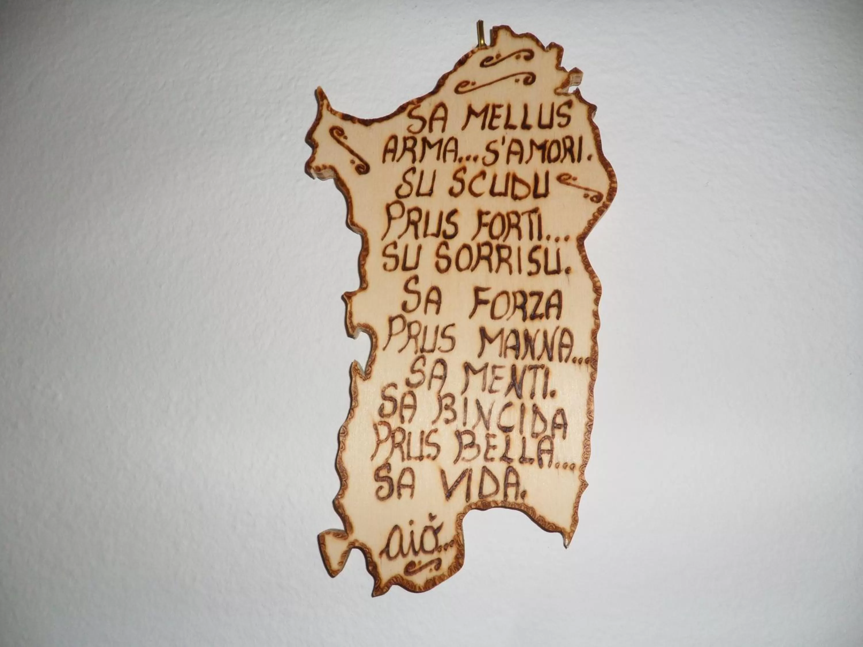 Decorative detail in B&B Il Mirto