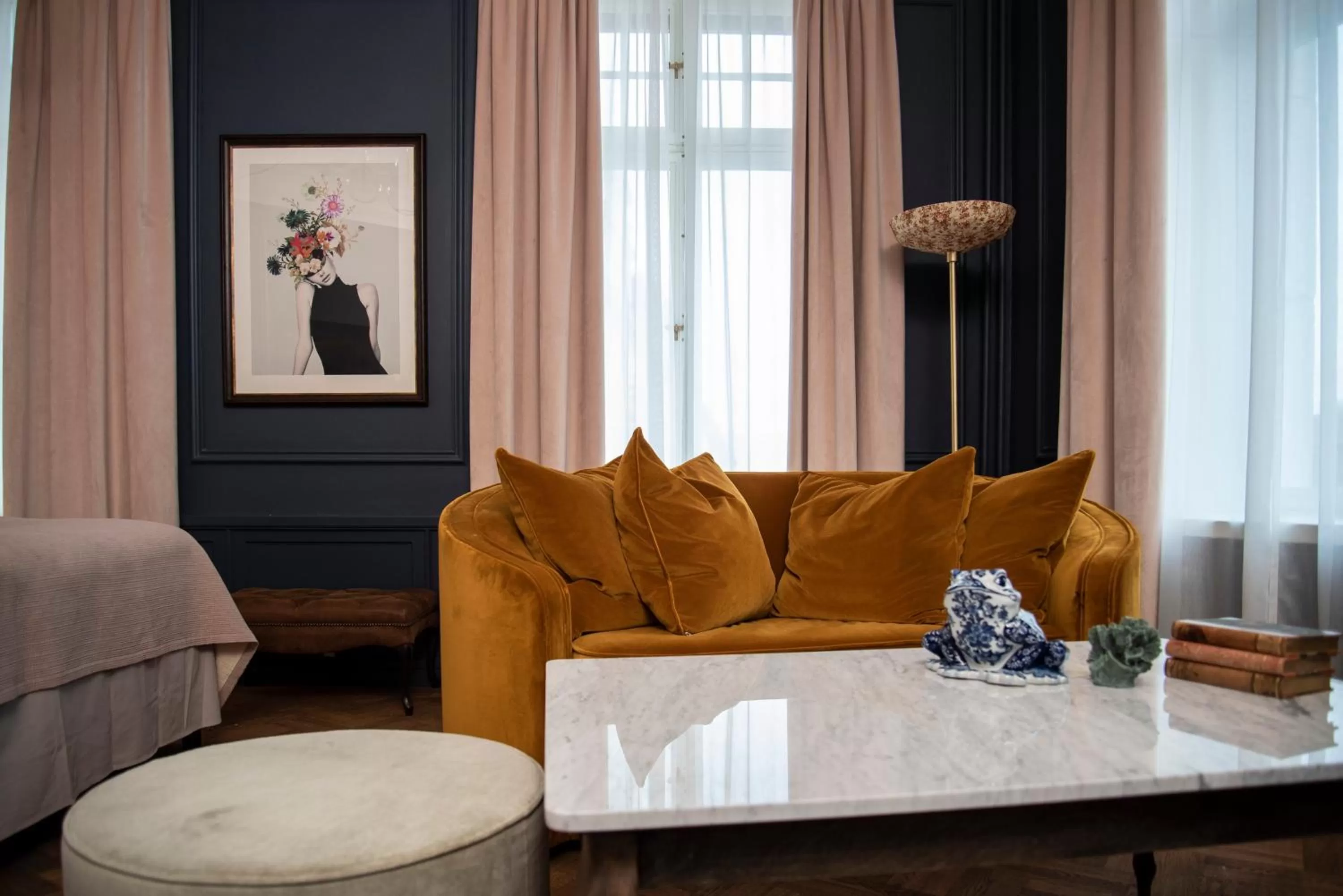 Seating area in The Vault Hotel, WorldHotels Crafted