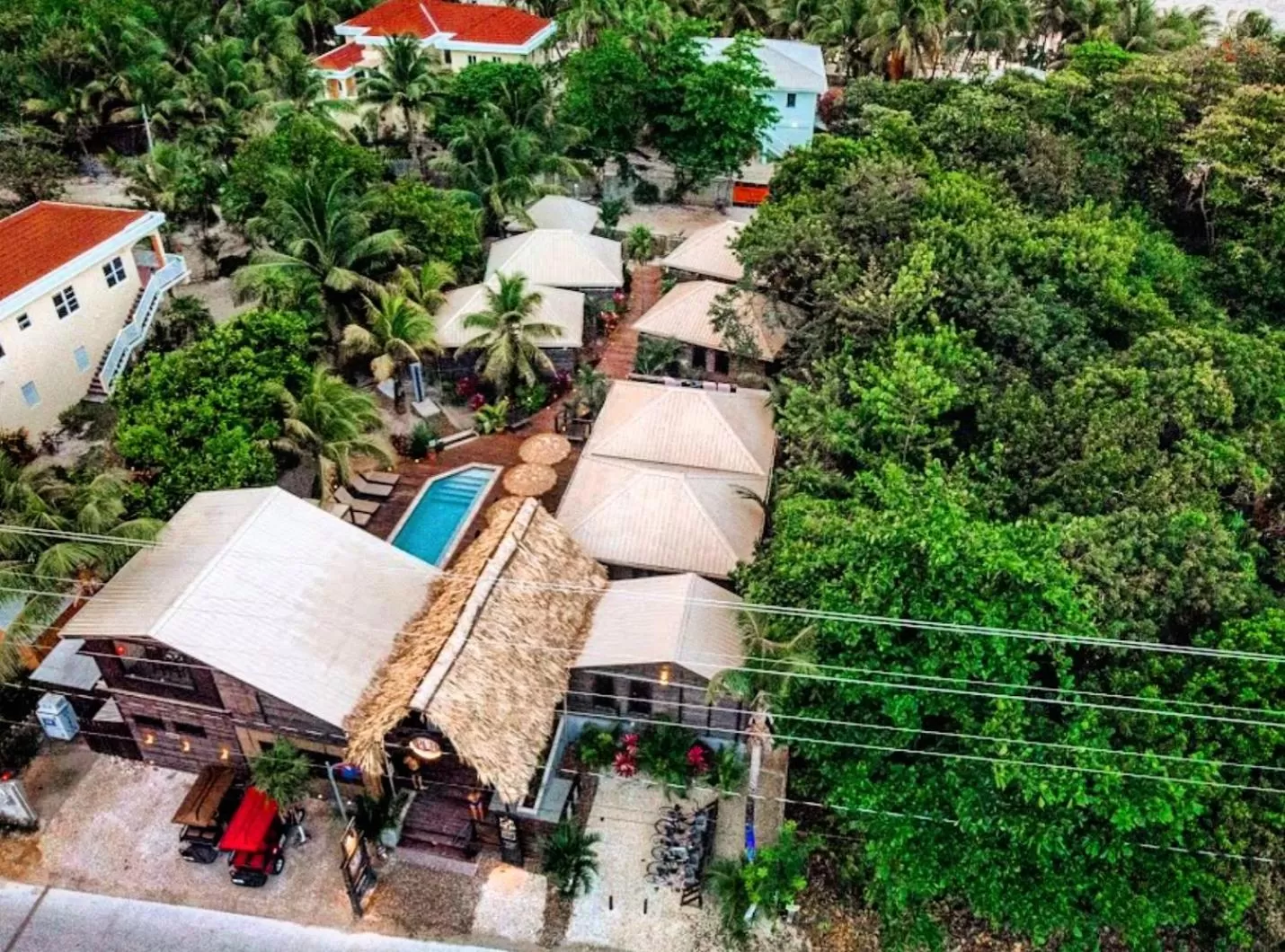 Bird's eye view, Bird's-eye View in PUR Boutique Cabanas, Adults Only
