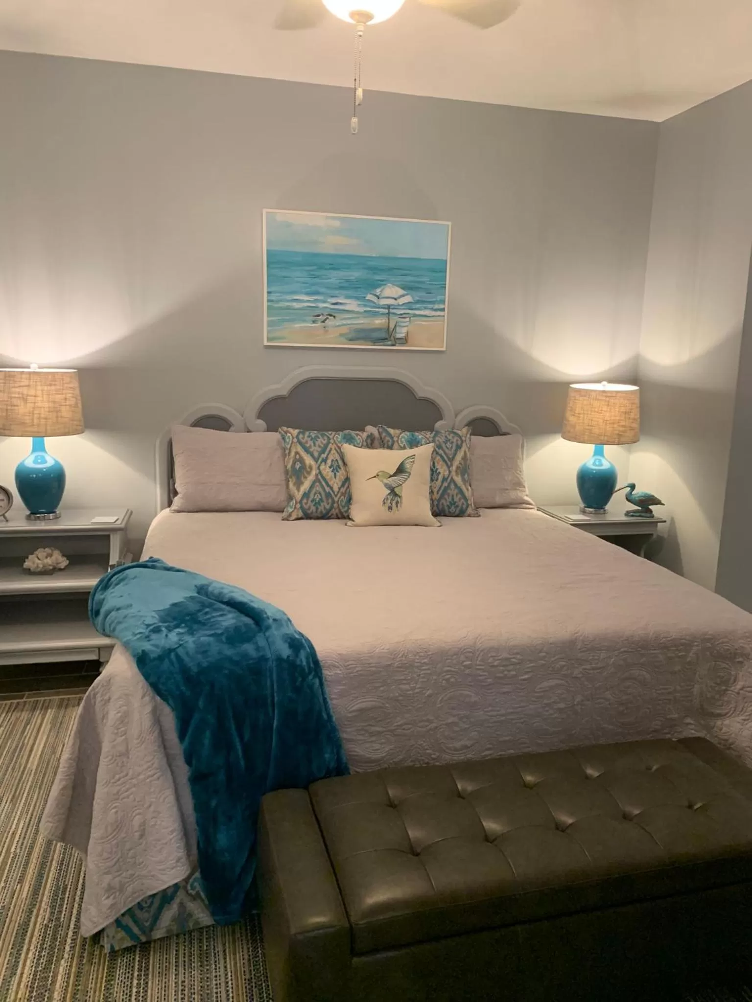 Bed in Caroline's Bed and Breakfast