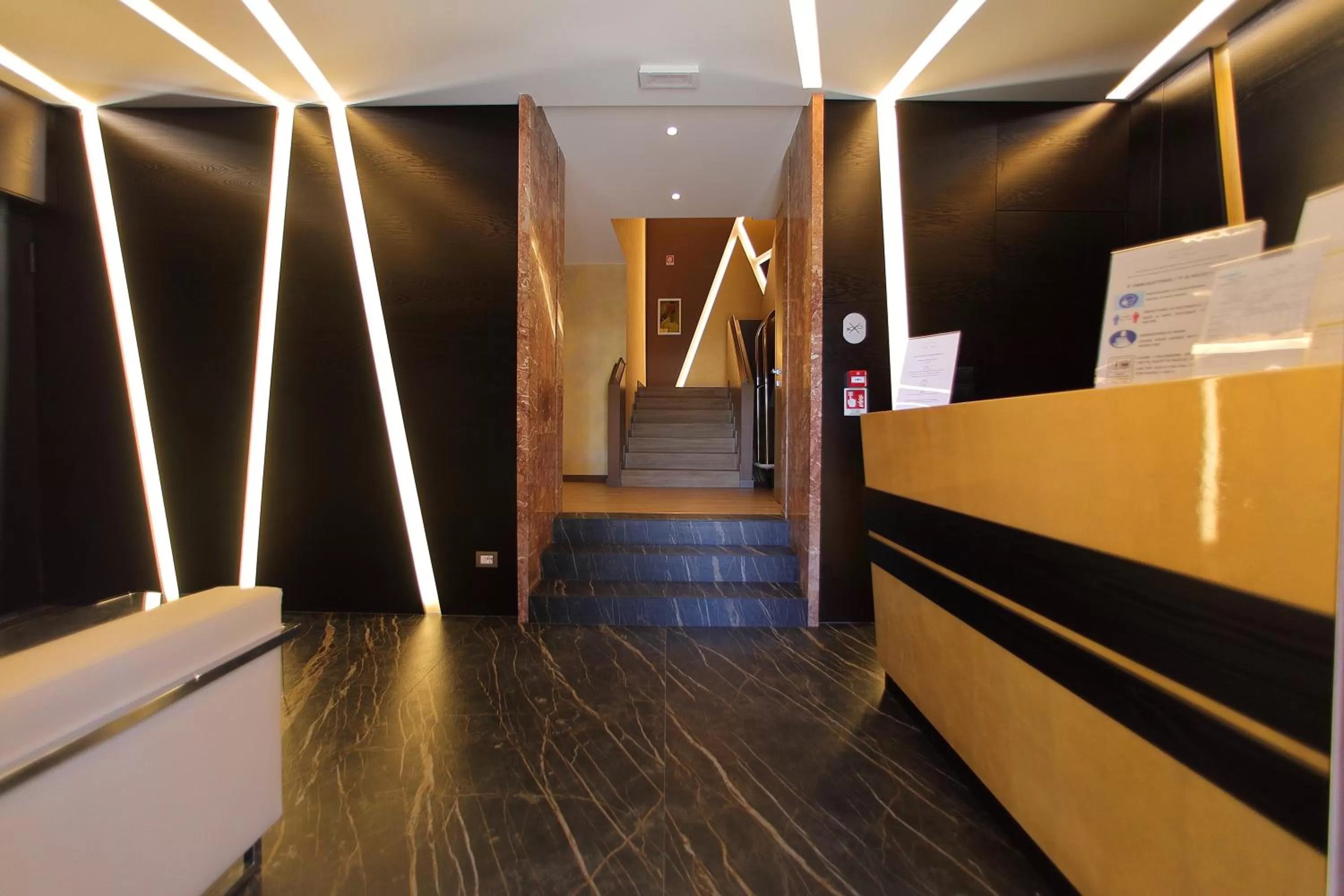 Lobby or reception in Hotel Bell'arrivo by Dori