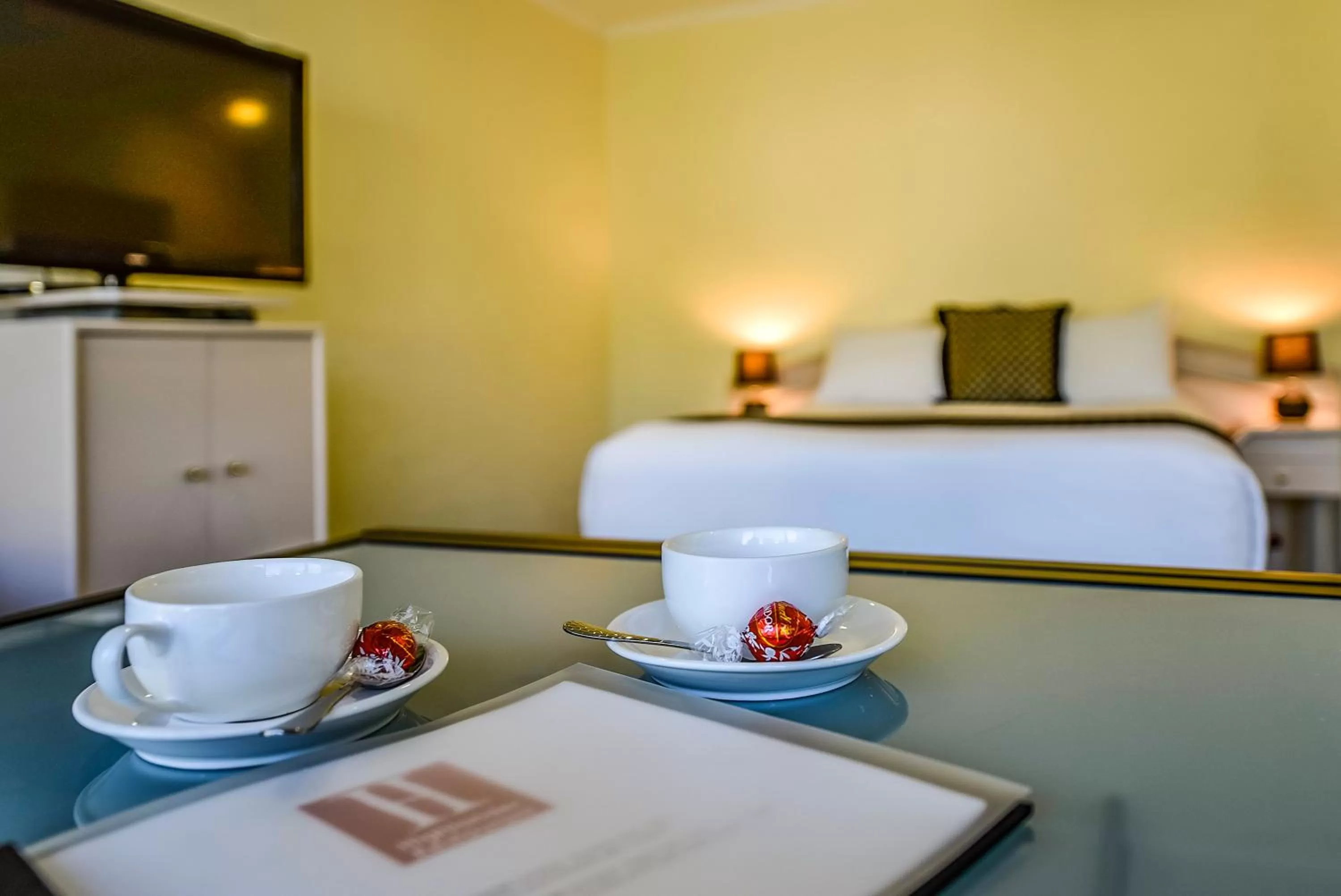 Decorative detail, Bed in William Macintosh Motor Lodge