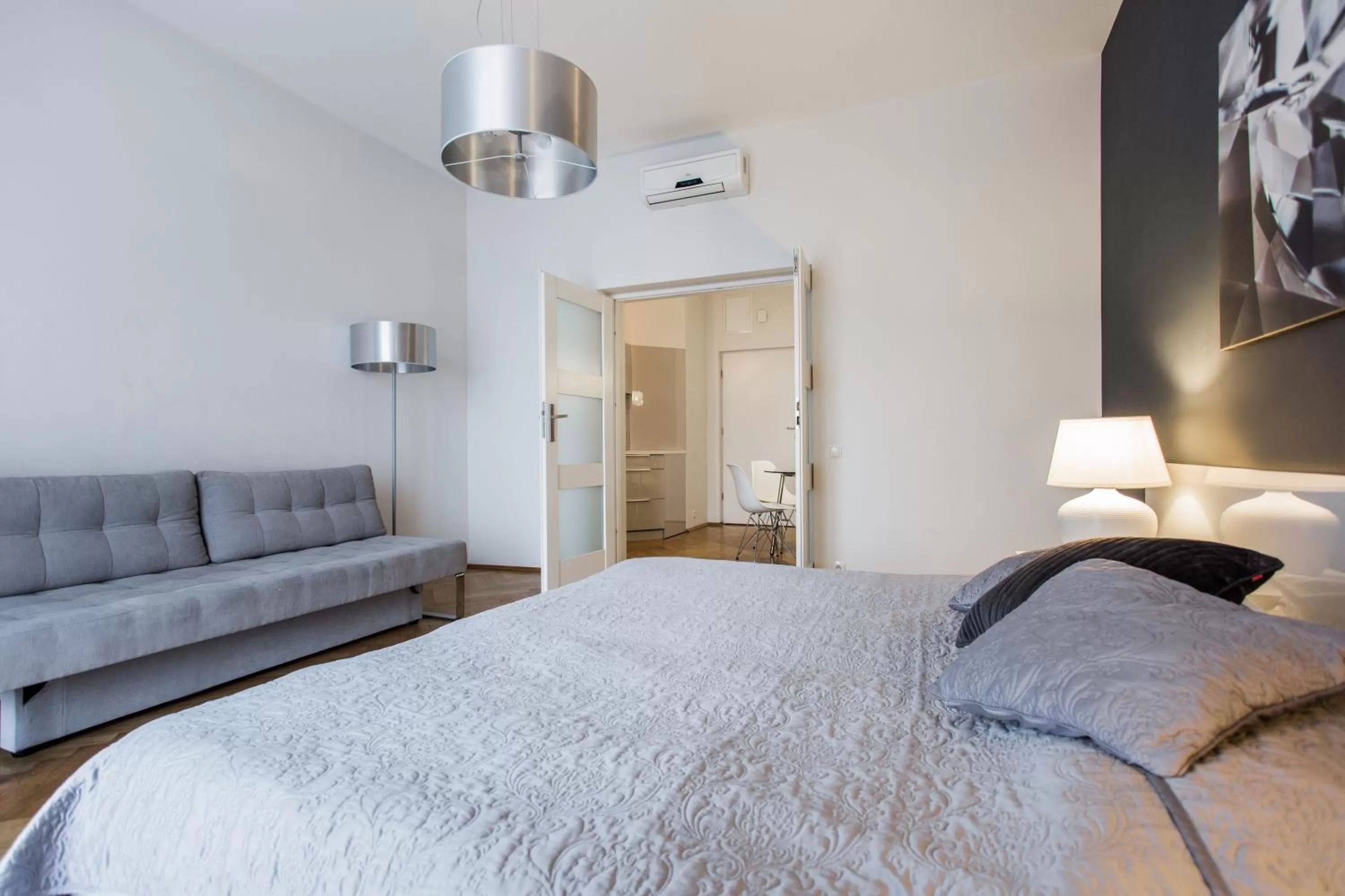 Bedroom, Bed in 4Seasons﻿ Apartments Cracow