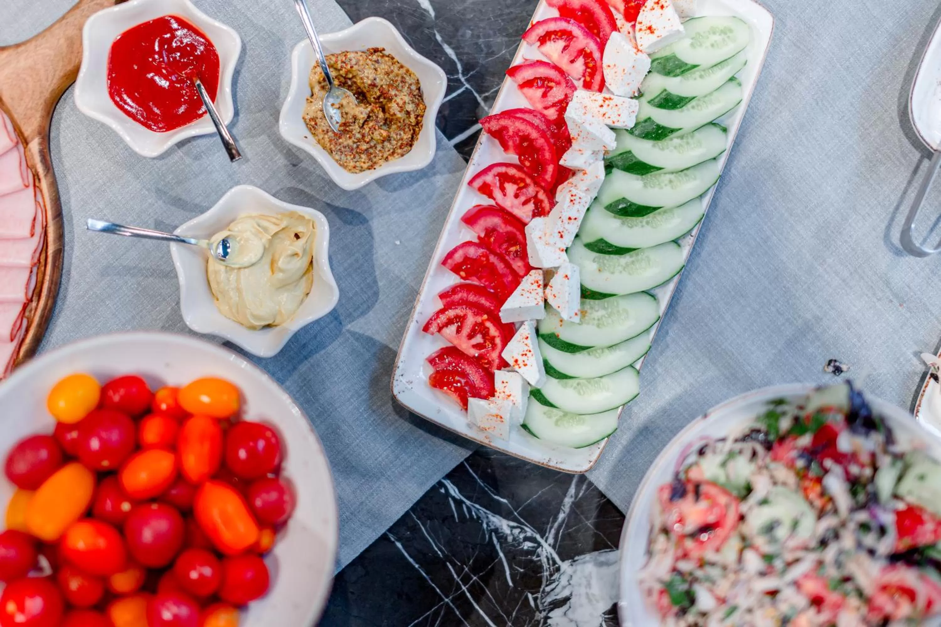 Buffet breakfast in Taberne Boutique Hotel Tbilisi