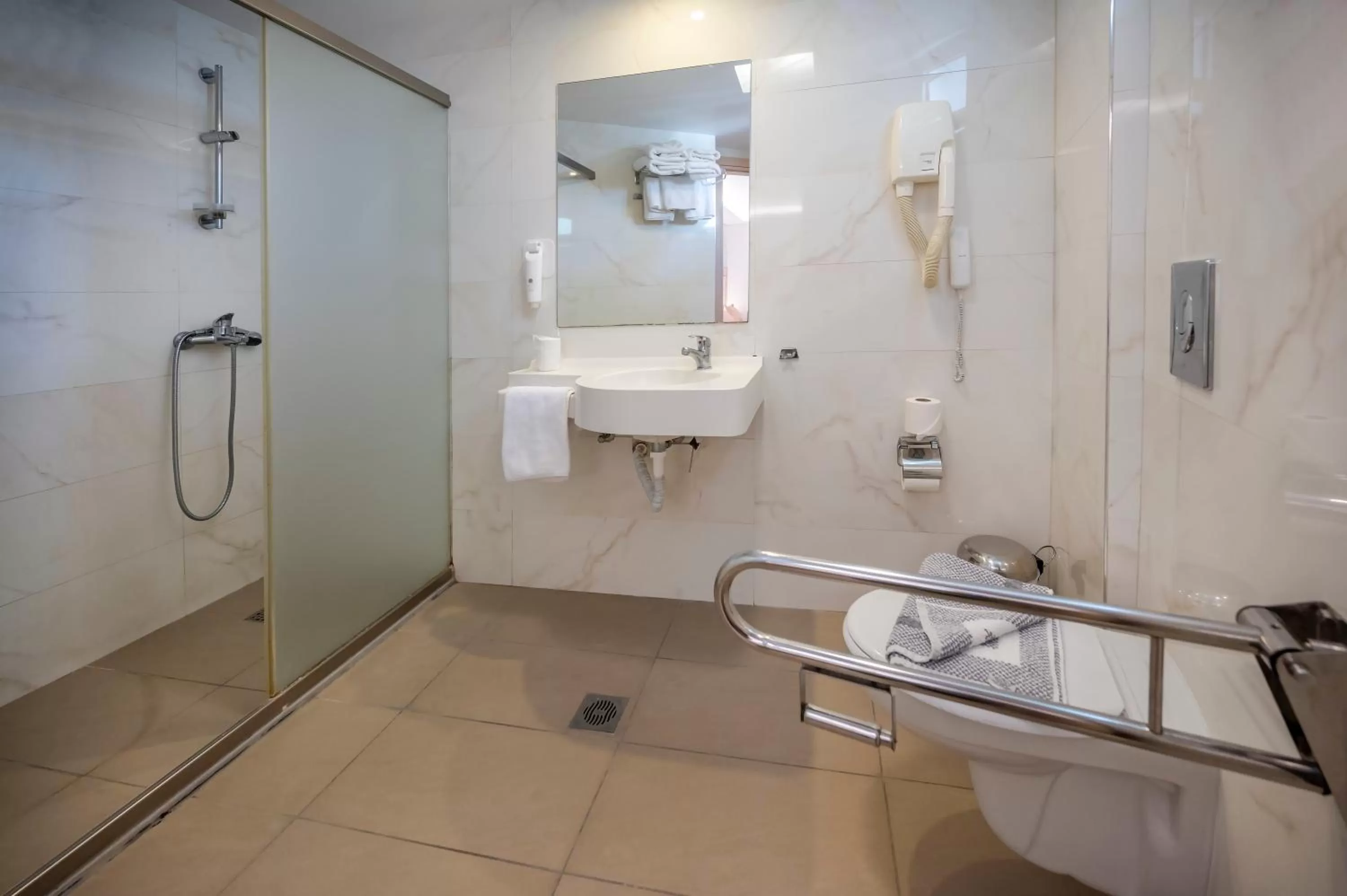 Shower in Maritina Hotel