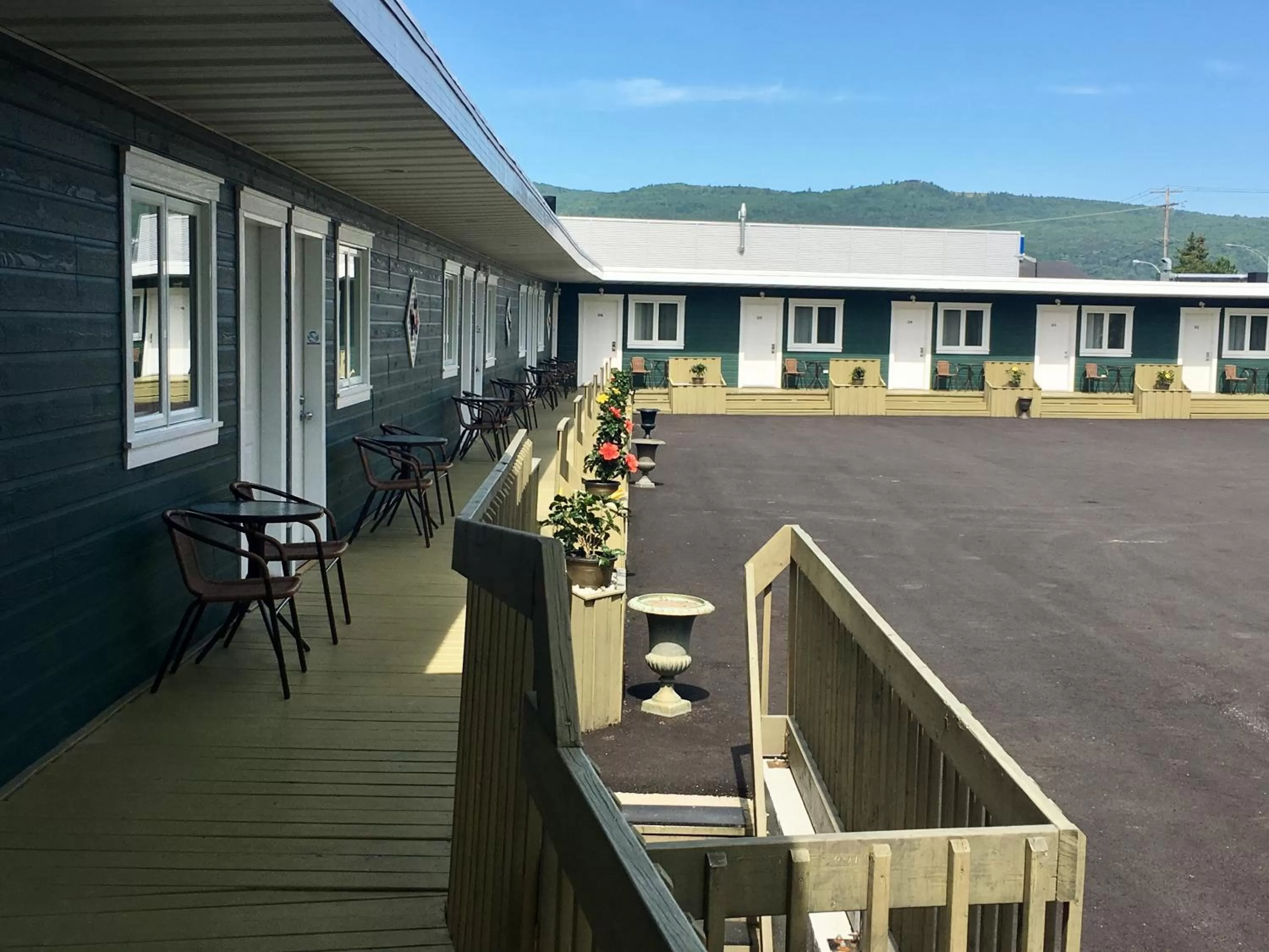 Balcony/Terrace in Motel Des Cascades
