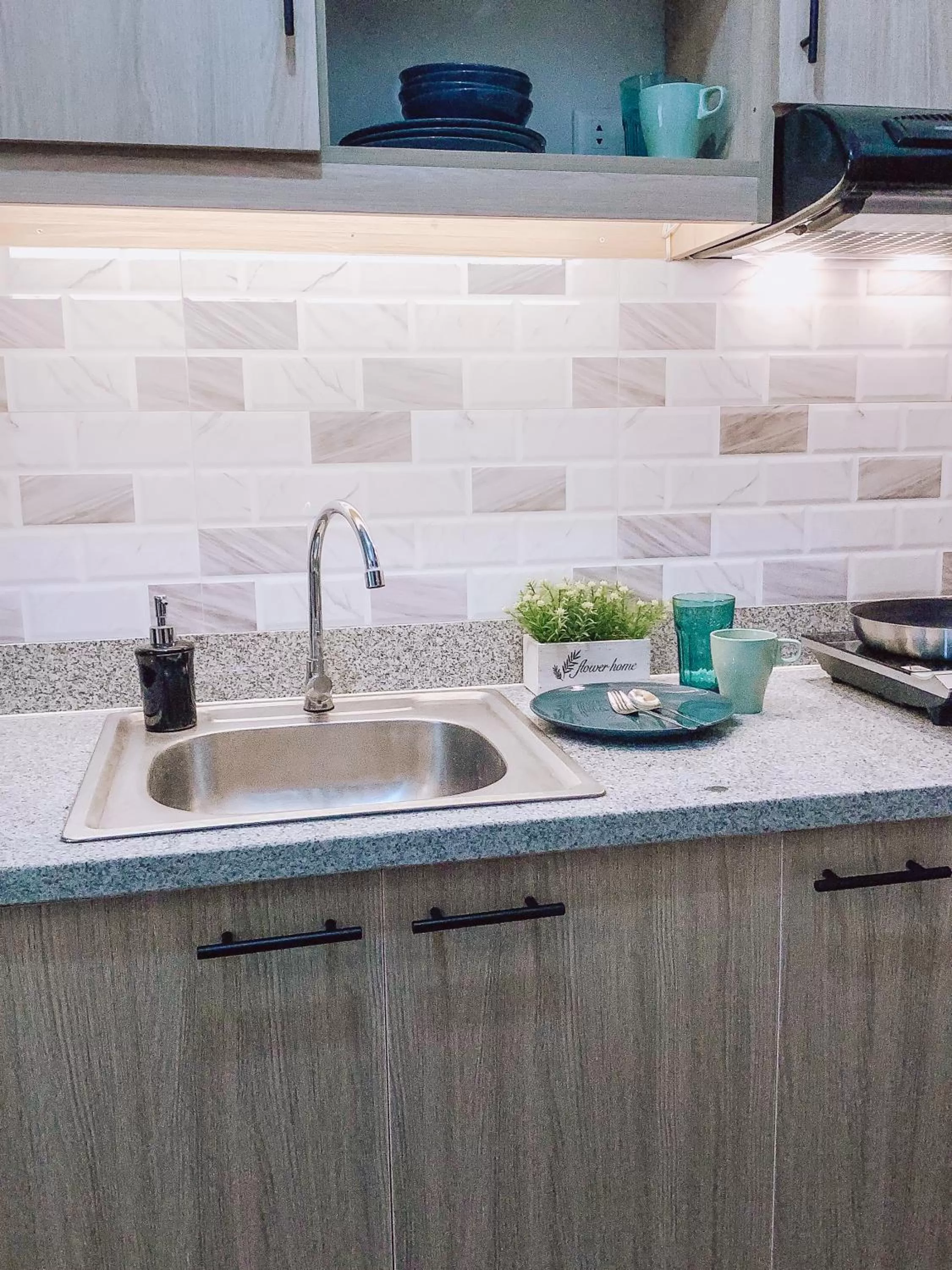 kitchen in AZRA Bacolod at Mesavirre Garden Residences