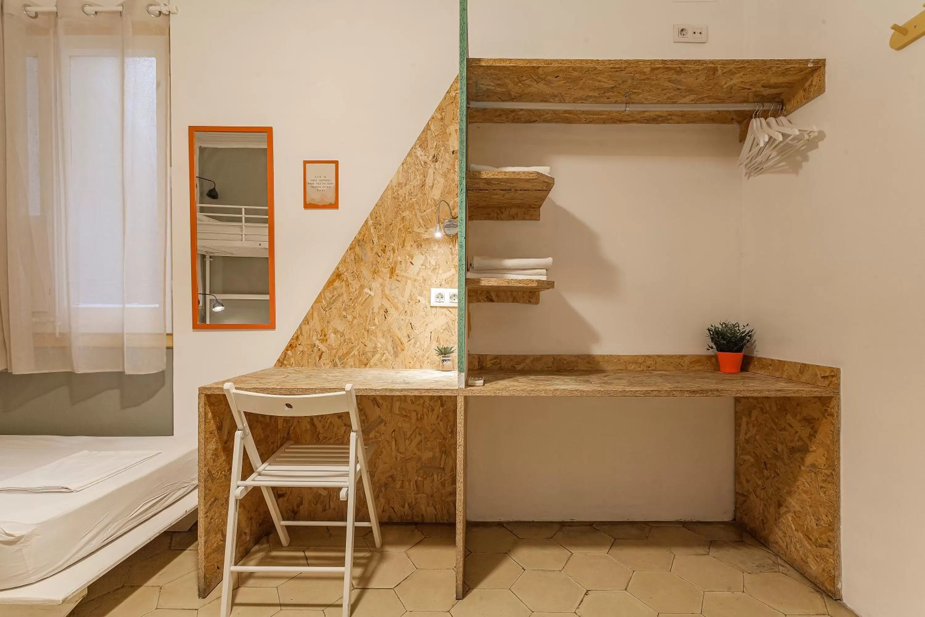 wardrobe, Bed in Bird House