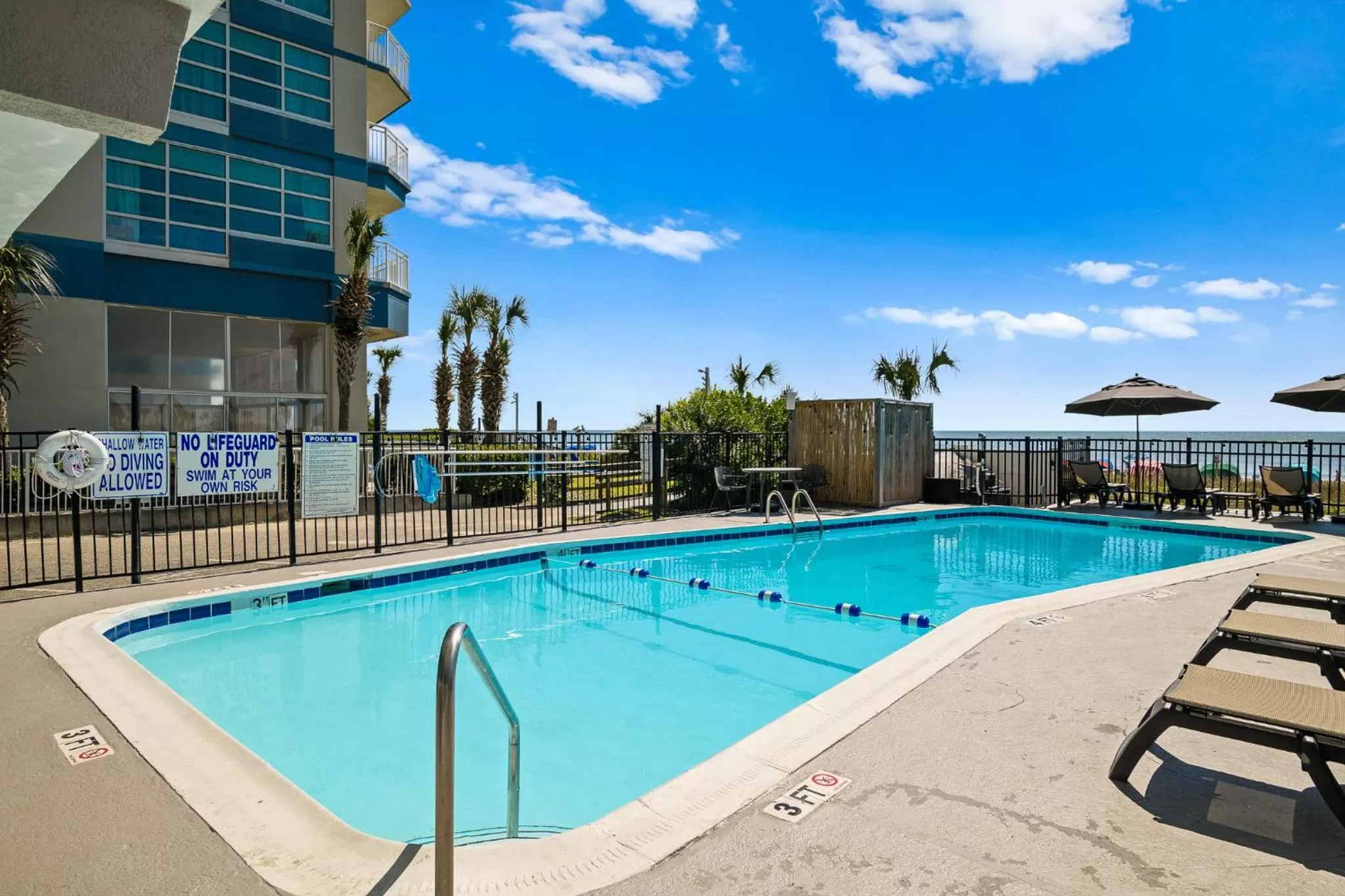 Swimming pool in The Beverley Beach House