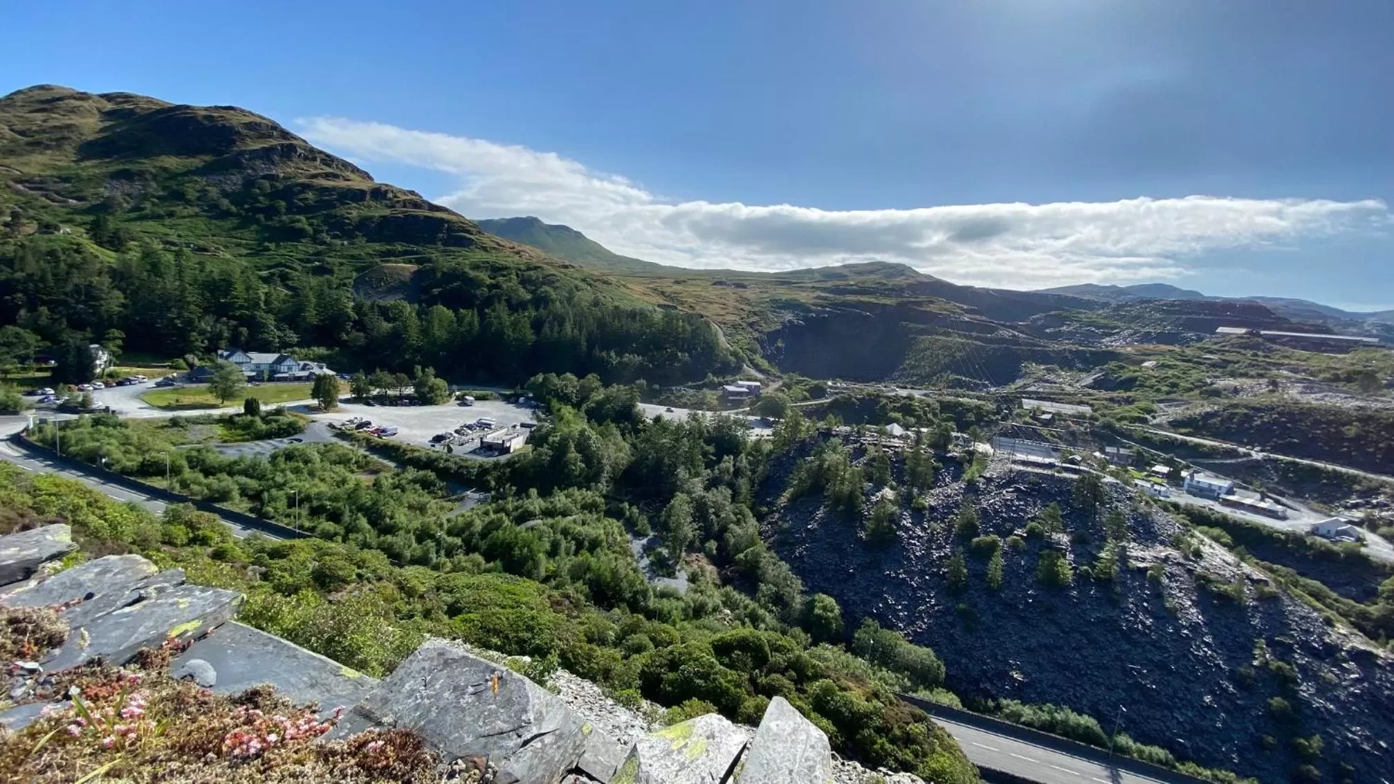 Mountain view in Plas Weunydd