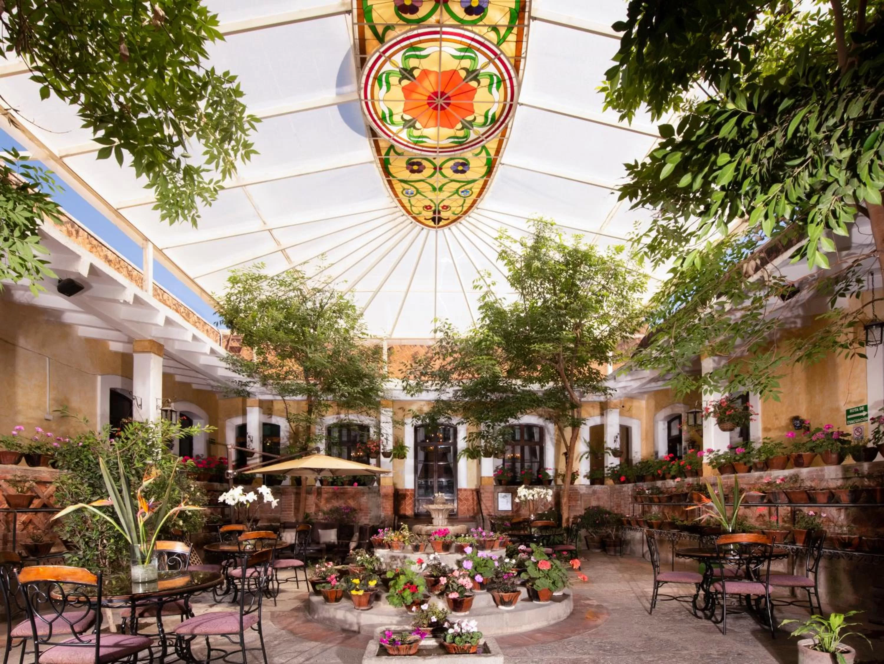 Patio in Hacienda Soltepec Suites Campo de Golf