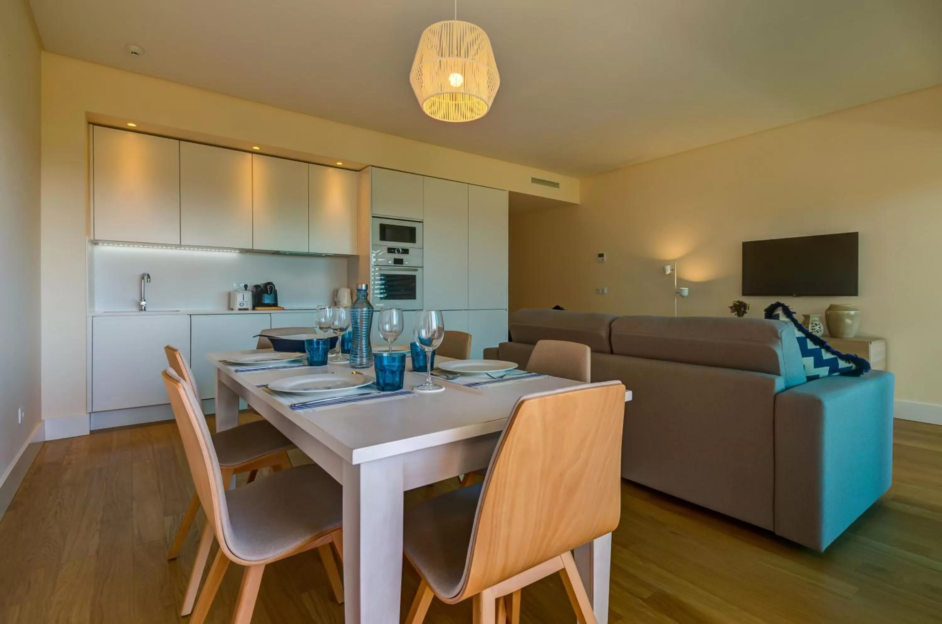 Kitchen or kitchenette in Praia do Sal Resort and SPA