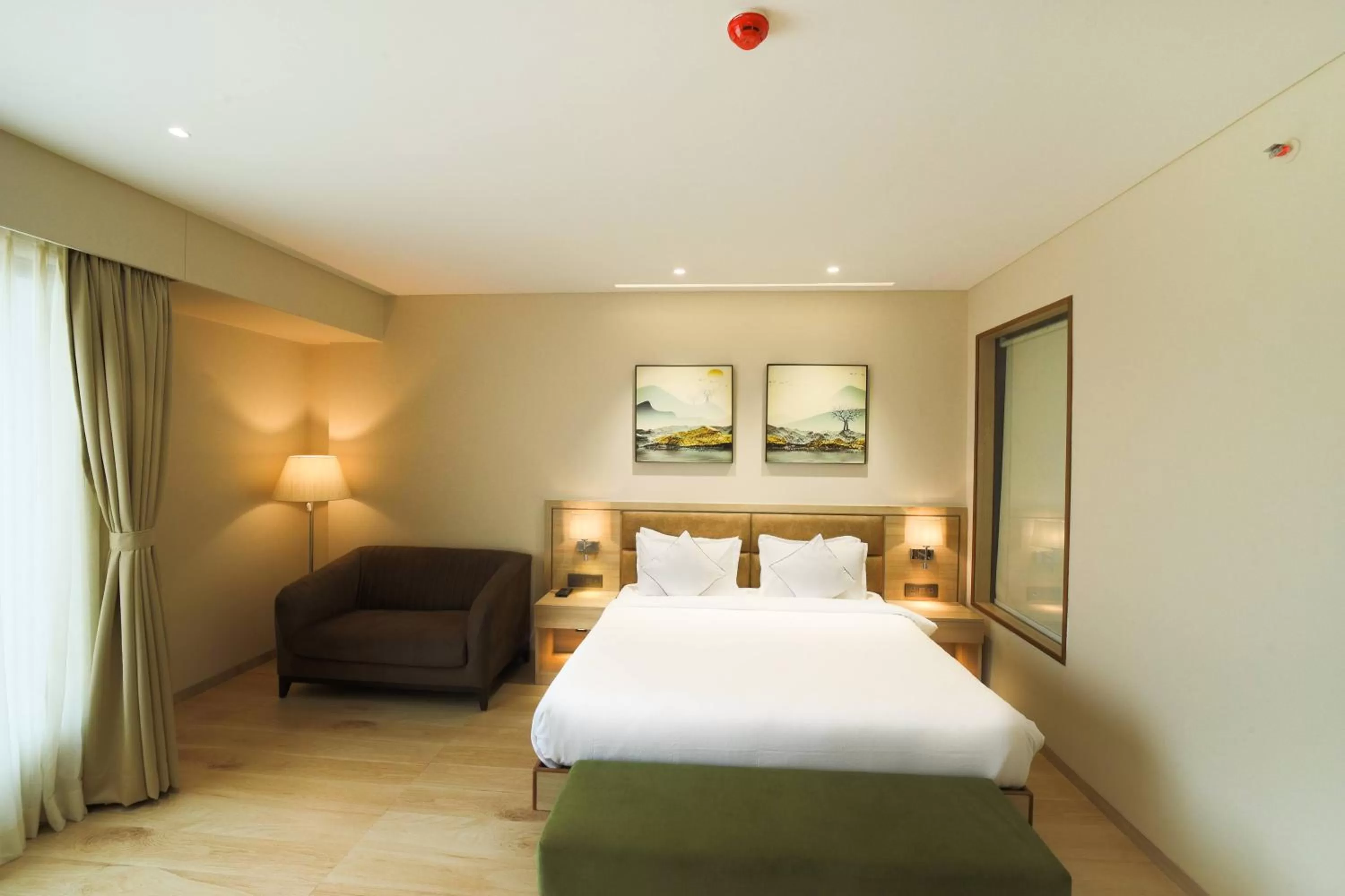 Photo of the whole room, Bed in The Monarch at Chakan MIDC, Pune