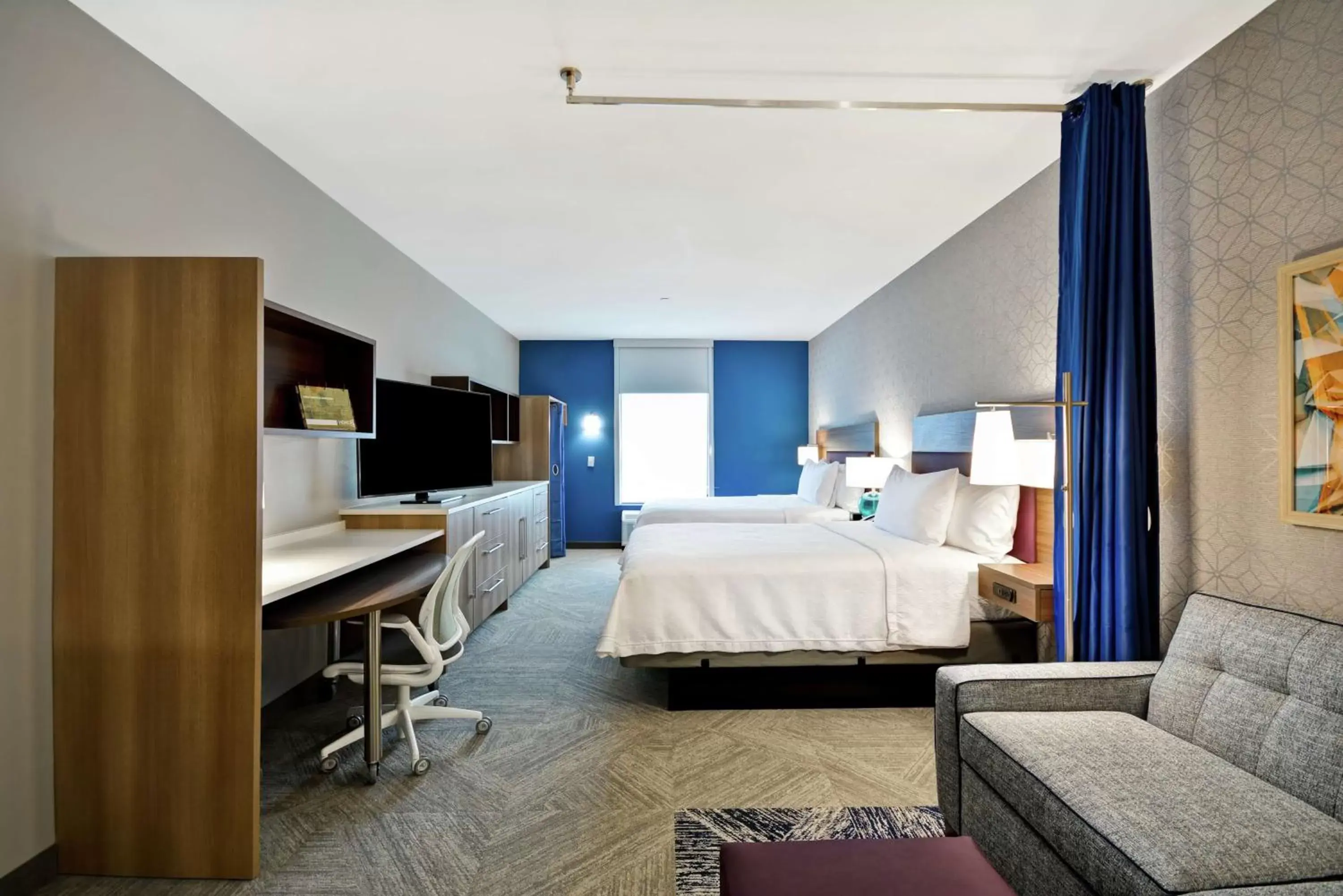 Queen Studio with Two Queen Beds - Non-Smoking in Home2 Suites Plano Legacy West Queen Studio with Two Queen Beds - Non-Smoking in Home2 Suites Plano Legacy West